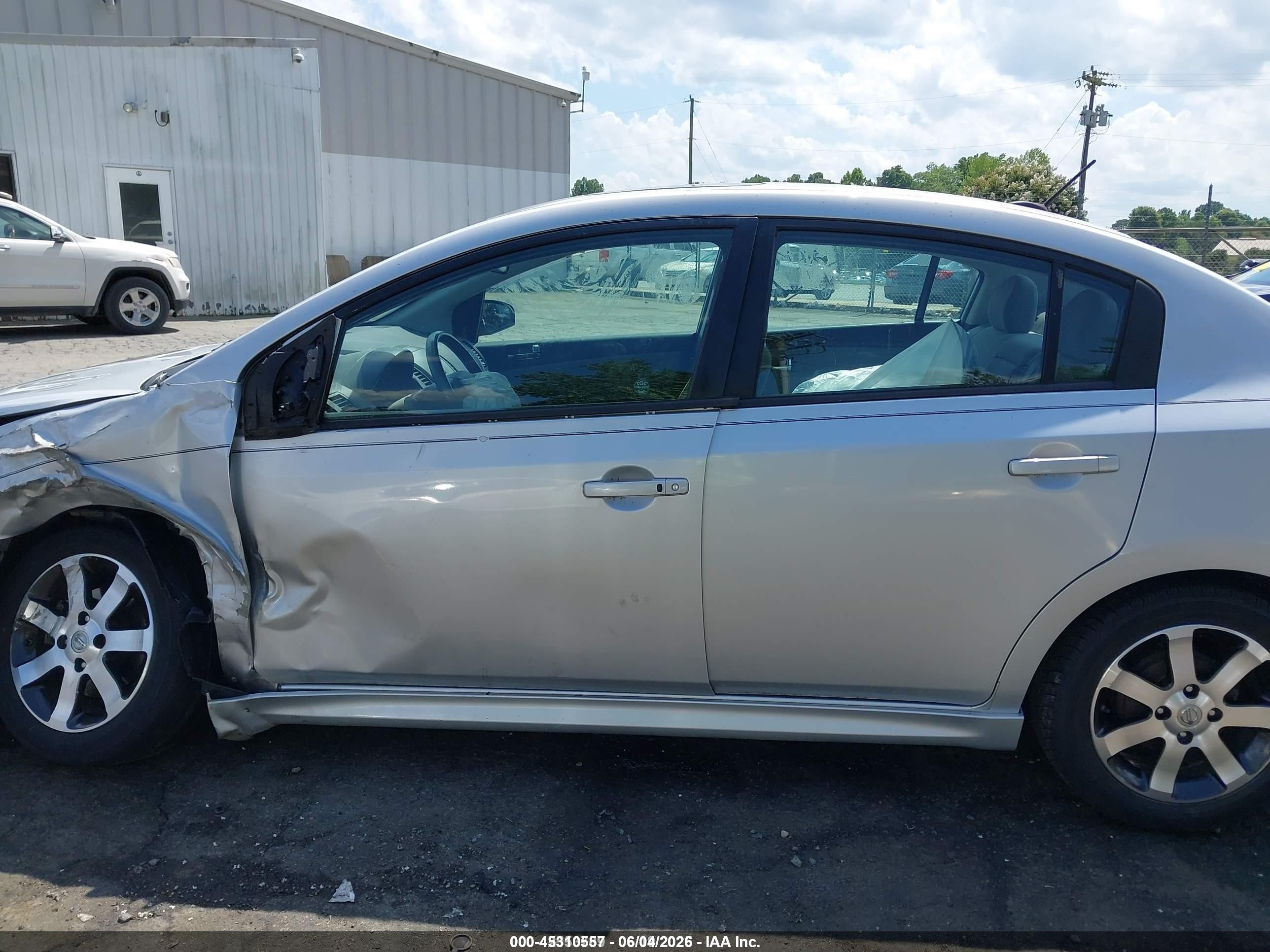 2012 Nissan Sentra 2.0 Sr Silver vin: 3N1AB6AP6CL697388