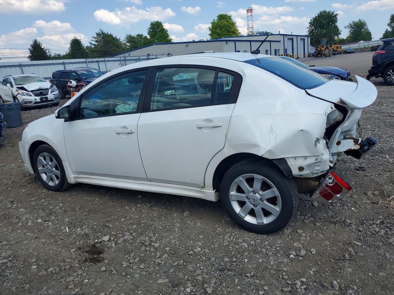 2012 Nissan Sentra 2.0 White vin: 3N1AB6AP6CL713282