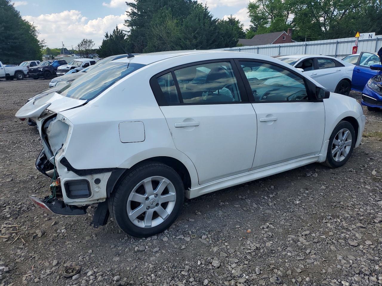 2012 Nissan Sentra 2.0 White vin: 3N1AB6AP6CL713282