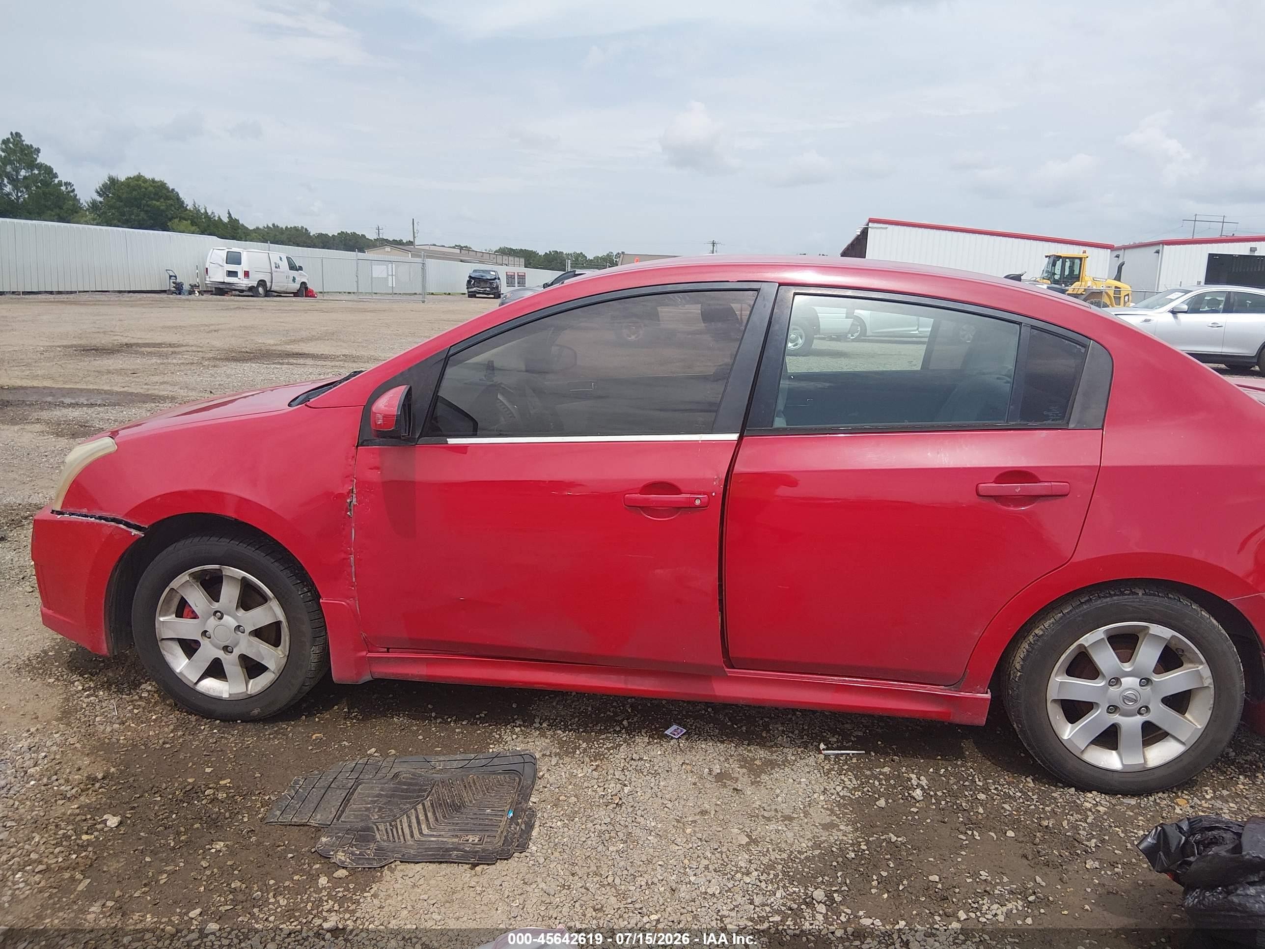 2012 Nissan Sentra 2.0 Sr Red vin: 3N1AB6AP6CL726971