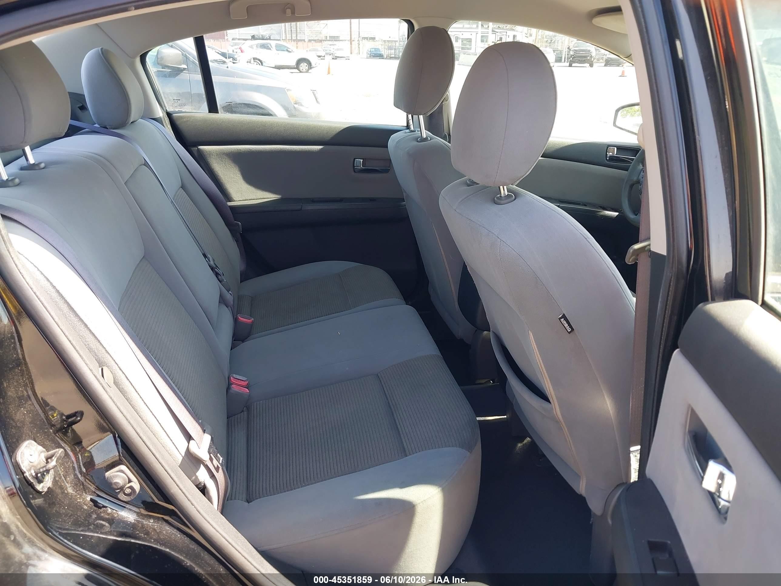 2012 Nissan Sentra 2.0 S Black vin: 3N1AB6AP6CL728123