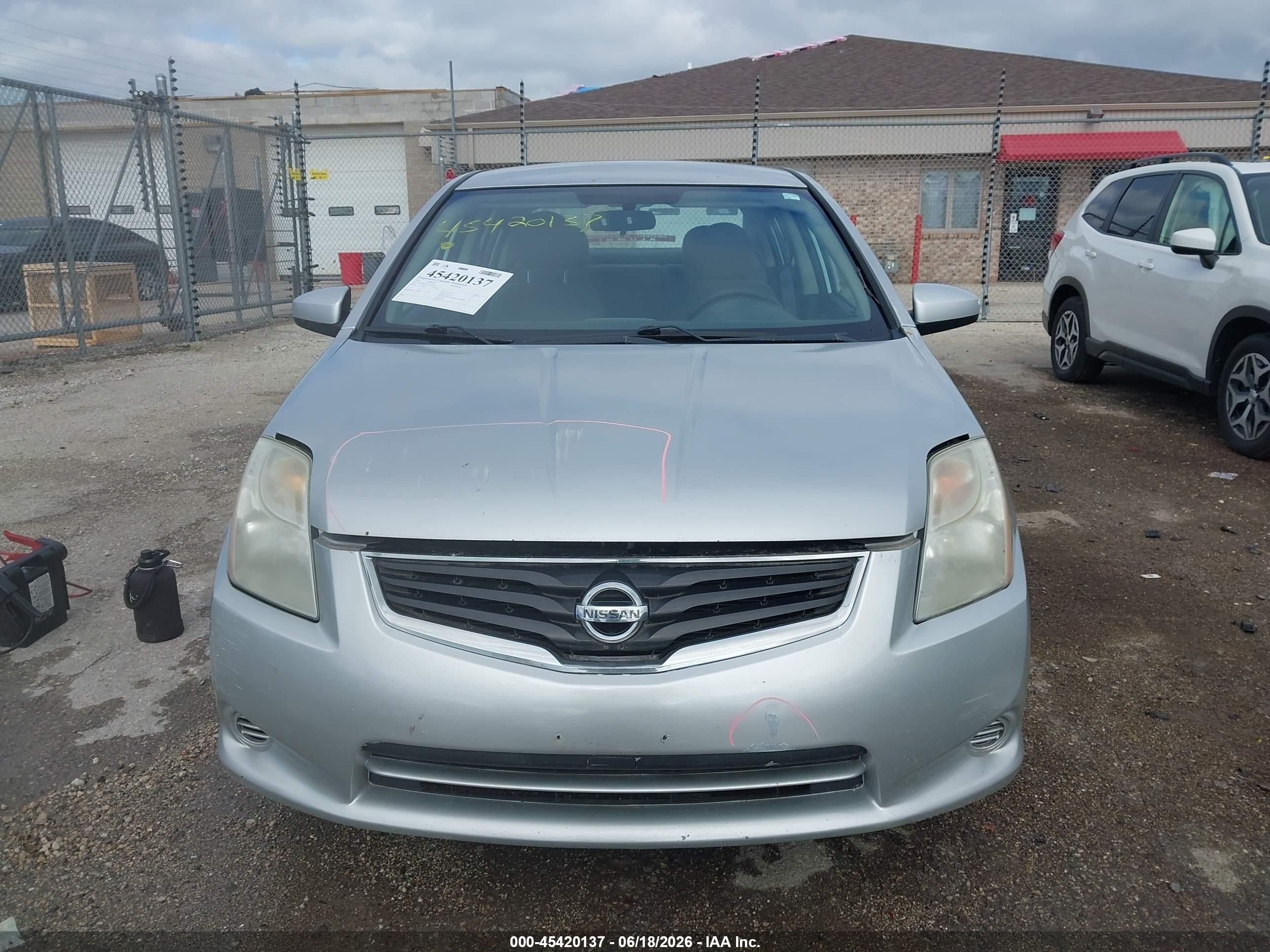 2012 Nissan Sentra 2.0 S Silver vin: 3N1AB6AP6CL735945