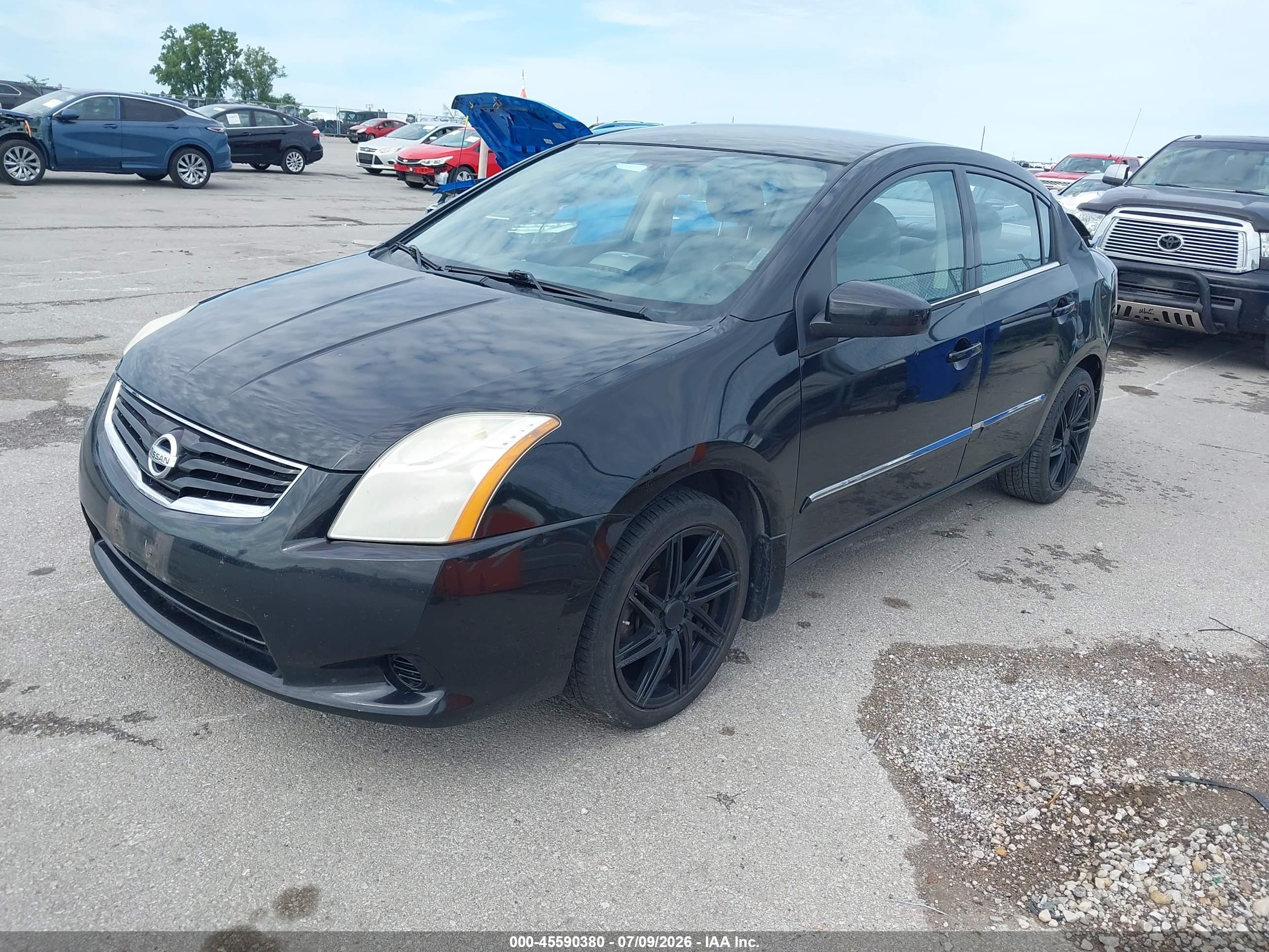 2012 Nissan Sentra 2.0 S Black vin: 3N1AB6AP6CL749103