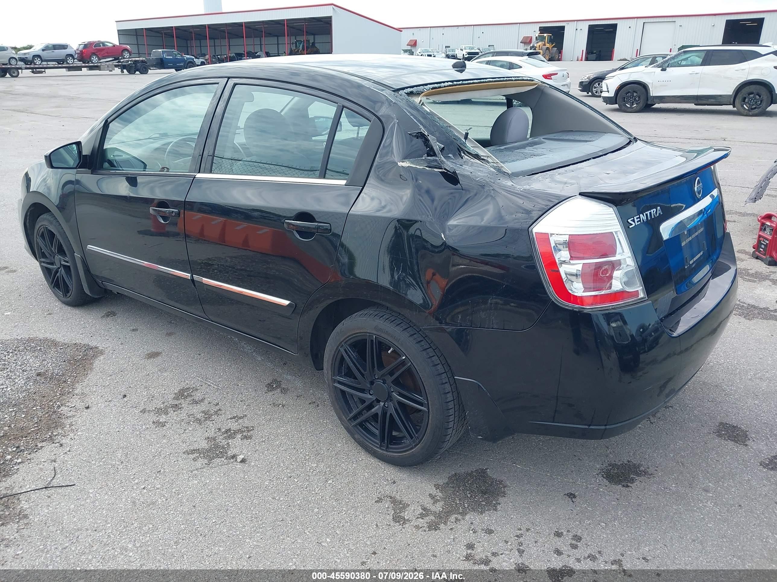 2012 Nissan Sentra 2.0 S Black vin: 3N1AB6AP6CL749103