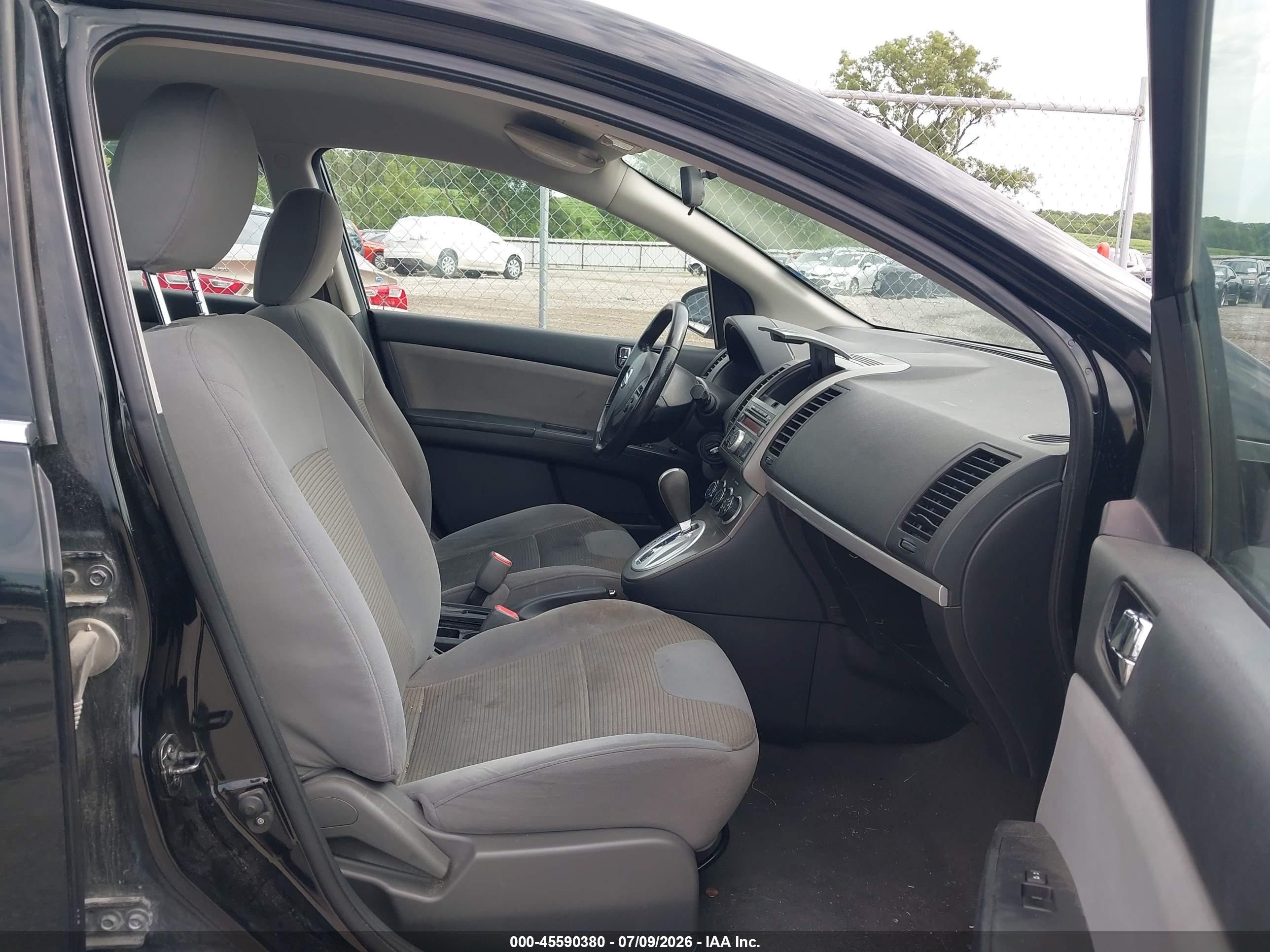 2012 Nissan Sentra 2.0 S Black vin: 3N1AB6AP6CL749103