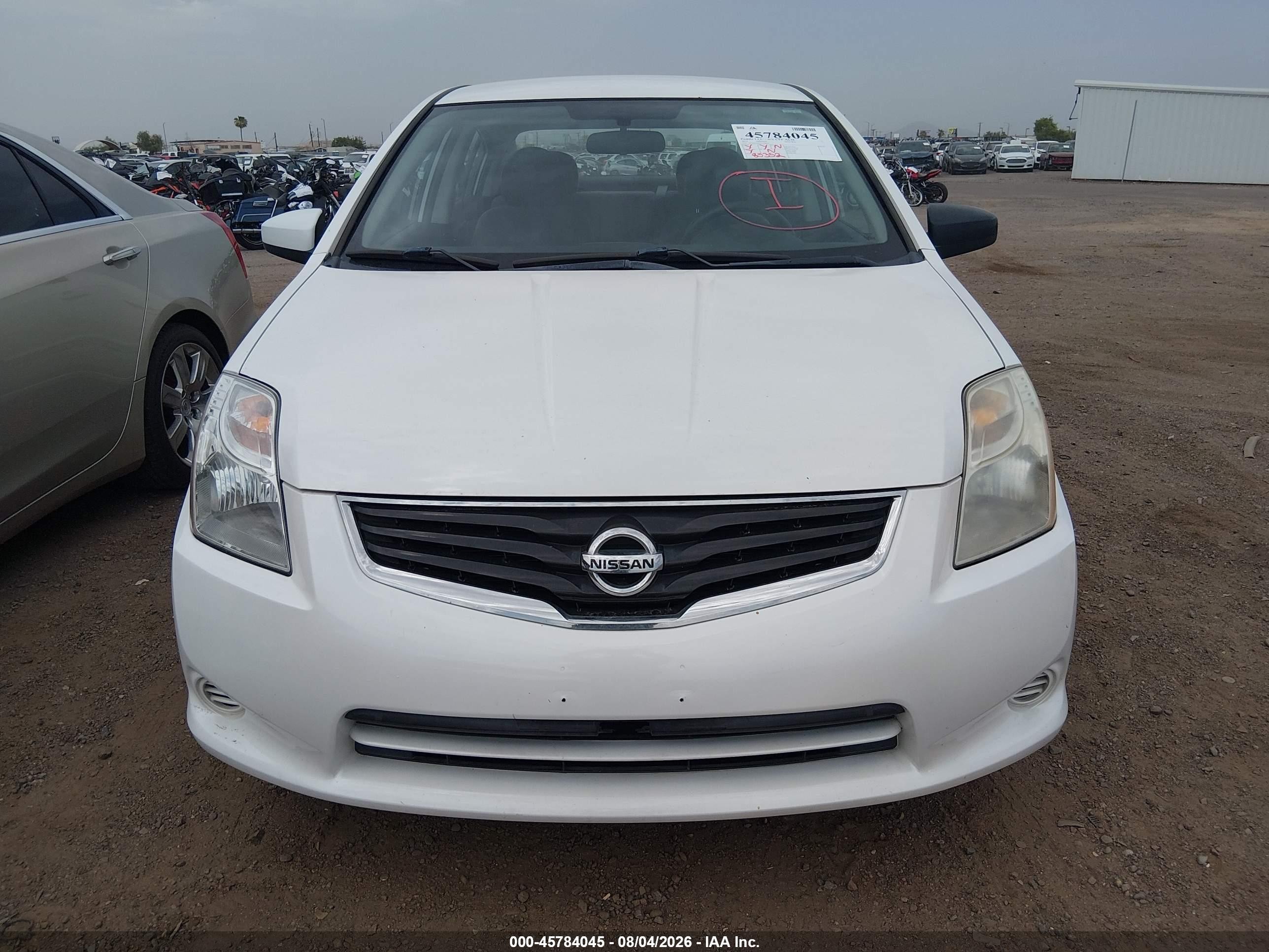 2012 Nissan Sentra 2.0 S White vin: 3N1AB6AP6CL749876