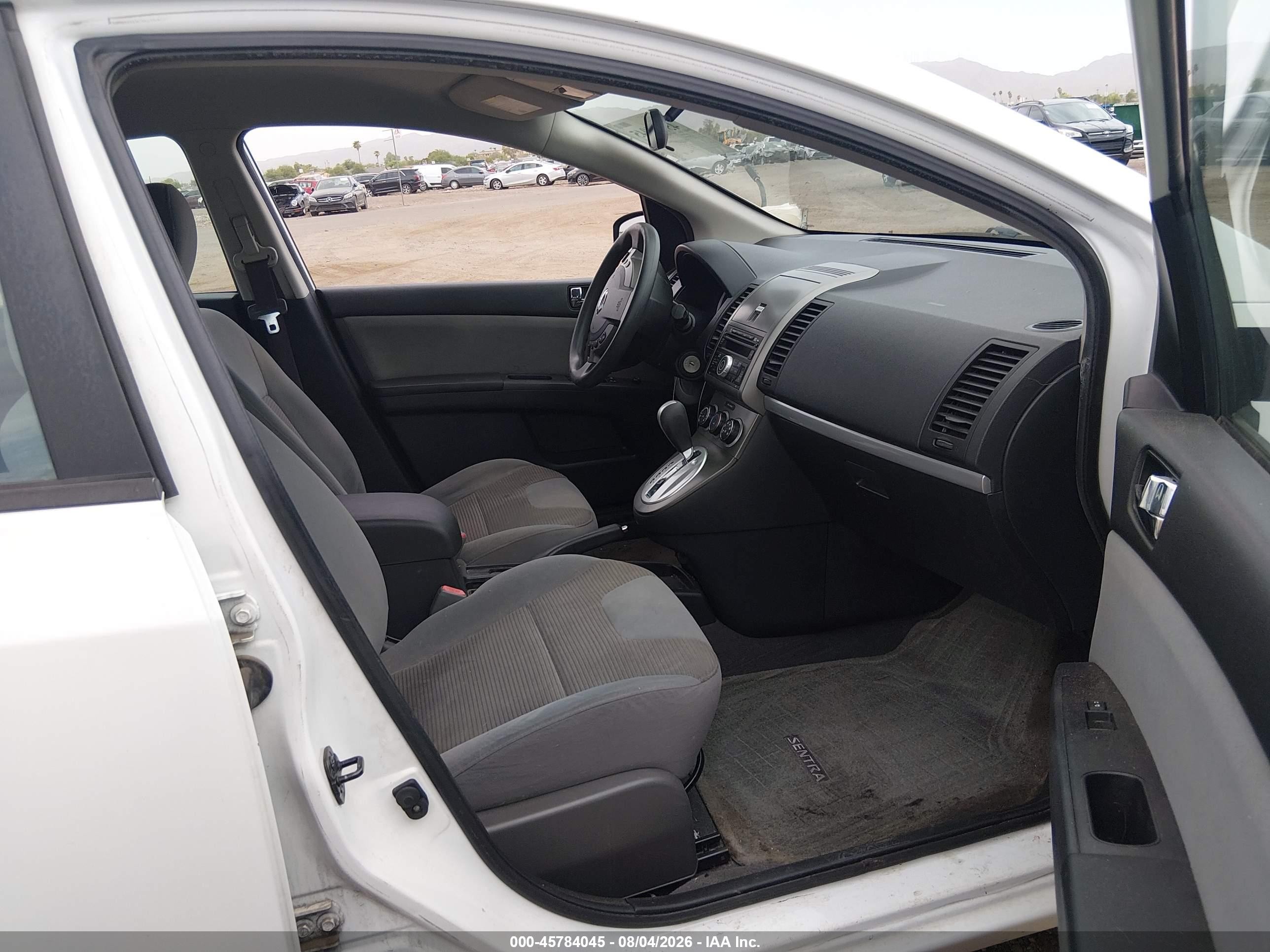 2012 Nissan Sentra 2.0 S White vin: 3N1AB6AP6CL749876