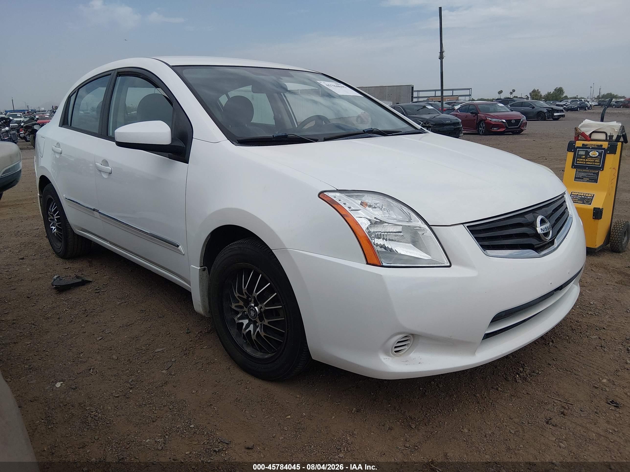 2012 Nissan Sentra 2.0 S Белый vin: 3N1AB6AP6CL749876