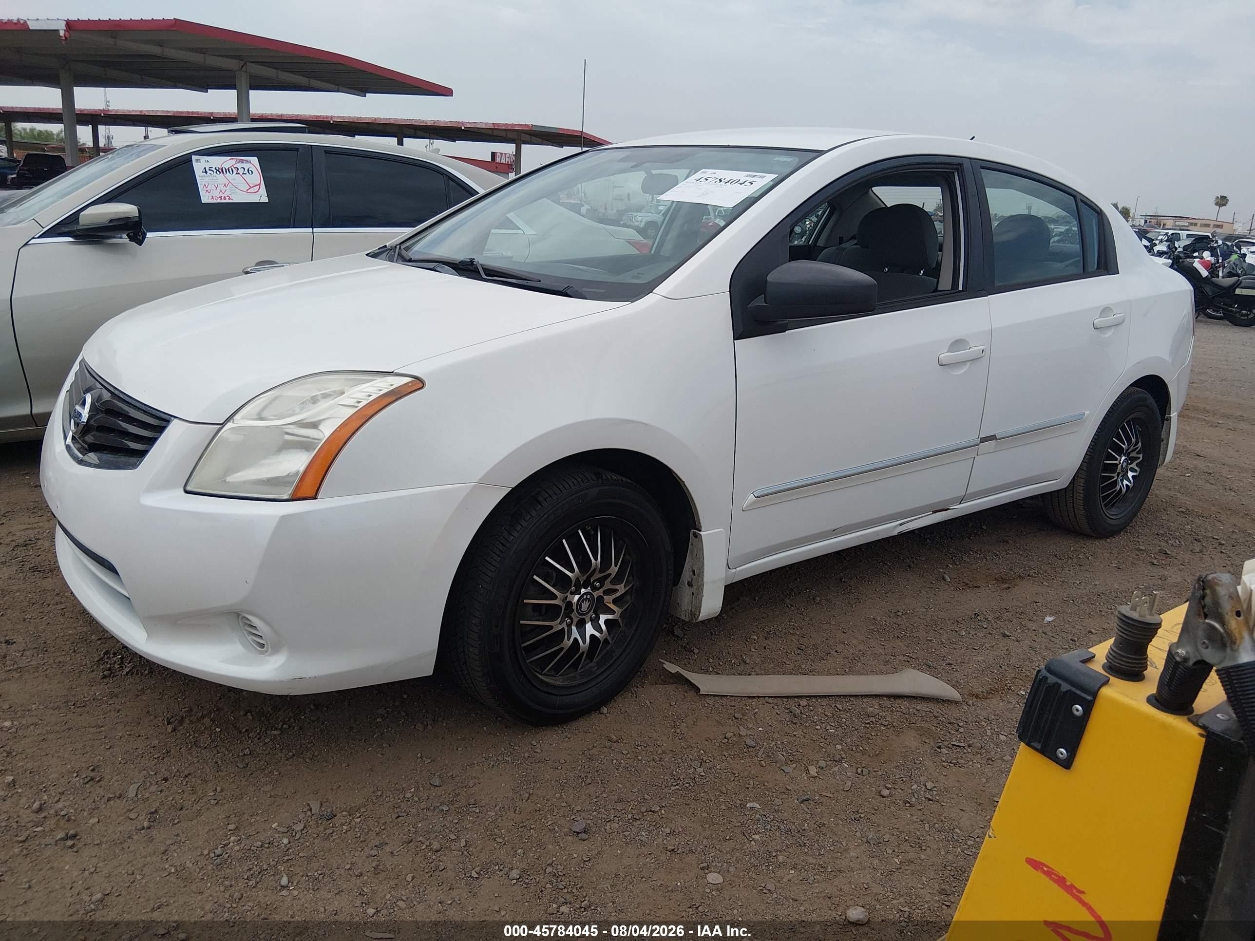 2012 Nissan Sentra 2.0 S White vin: 3N1AB6AP6CL749876