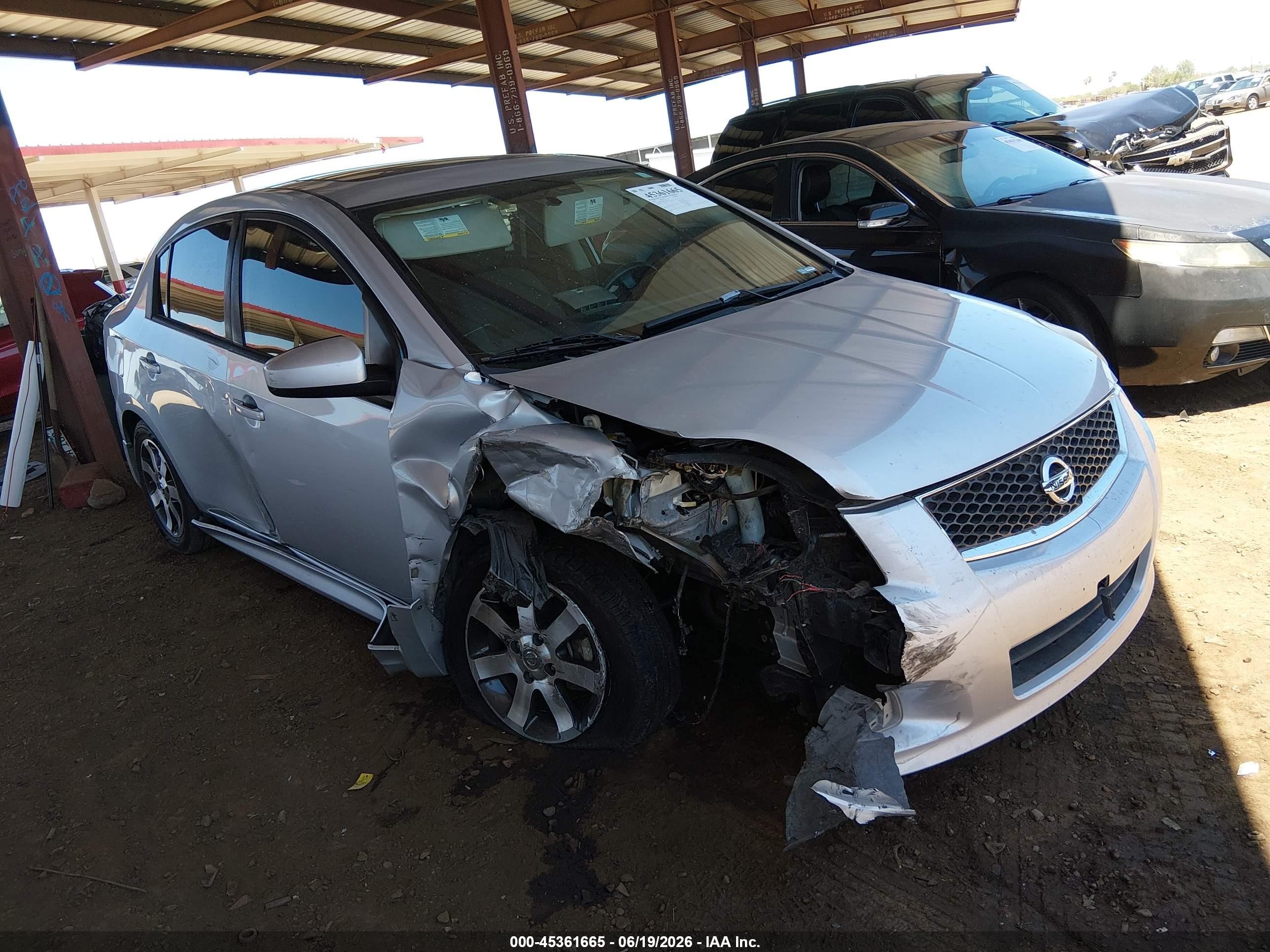 2012 Nissan Sentra 2.0 Sr Silver vin: 3N1AB6AP6CL753703