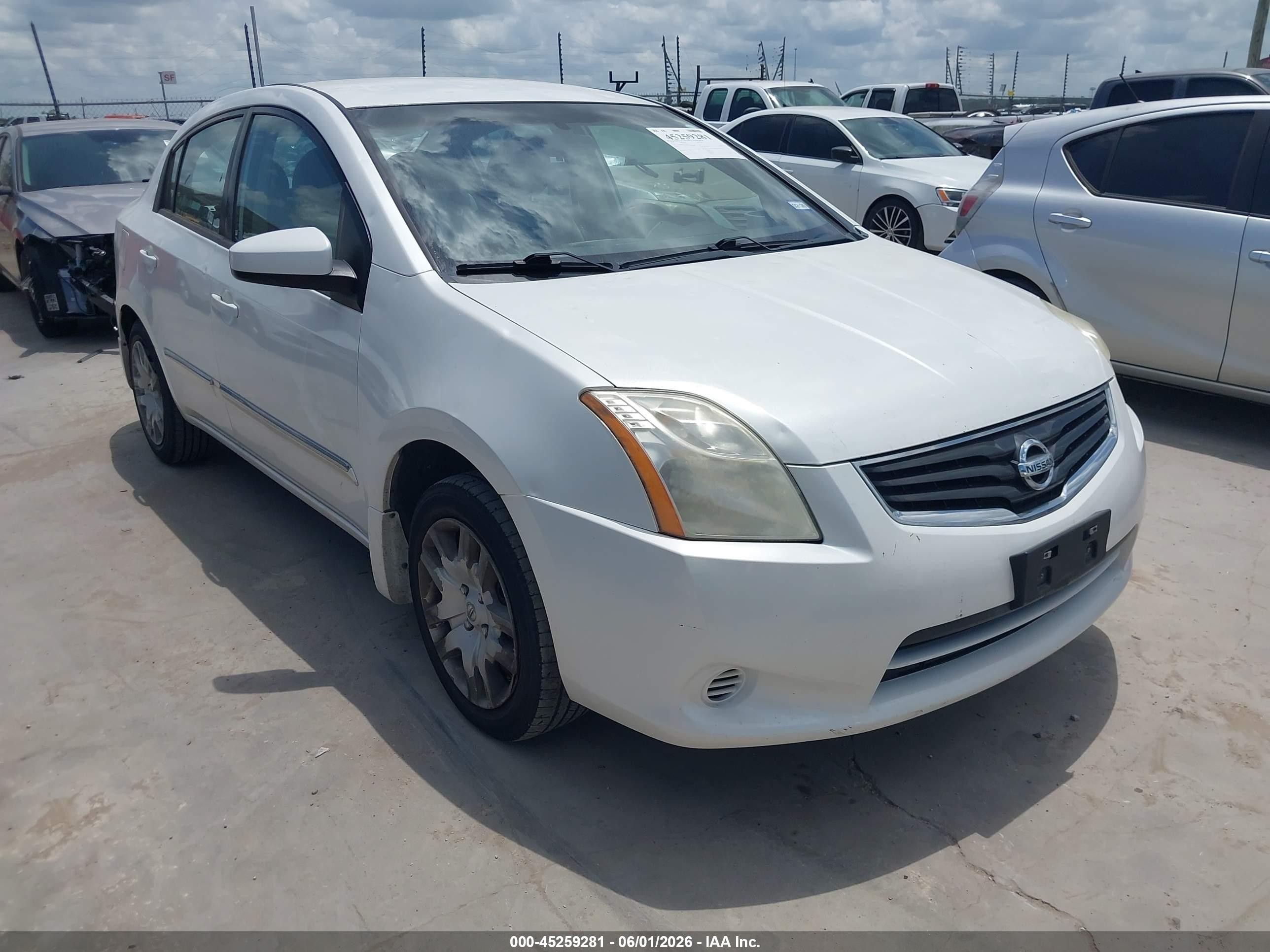 2012 Nissan Sentra 2.0 S White vin: 3N1AB6AP6CL758271