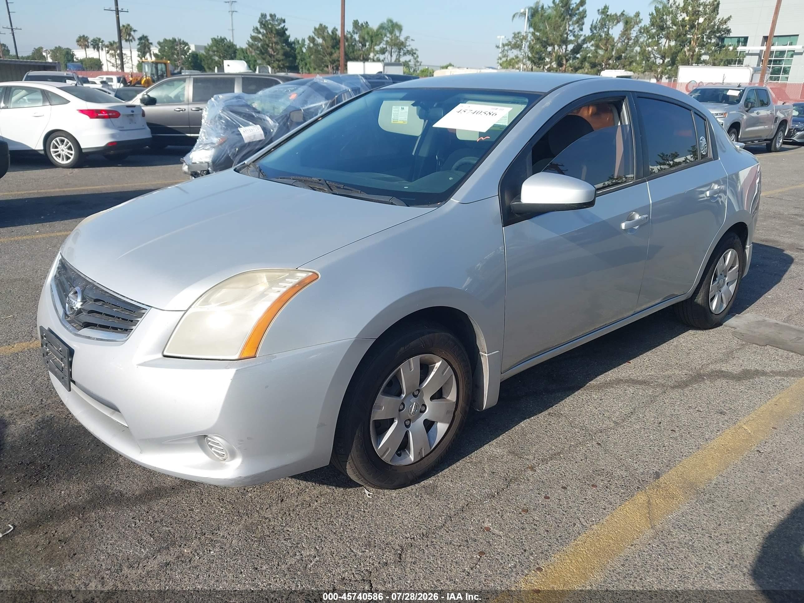 2012 Nissan Sentra 2.0 Silver vin: 3N1AB6AP6CL759405