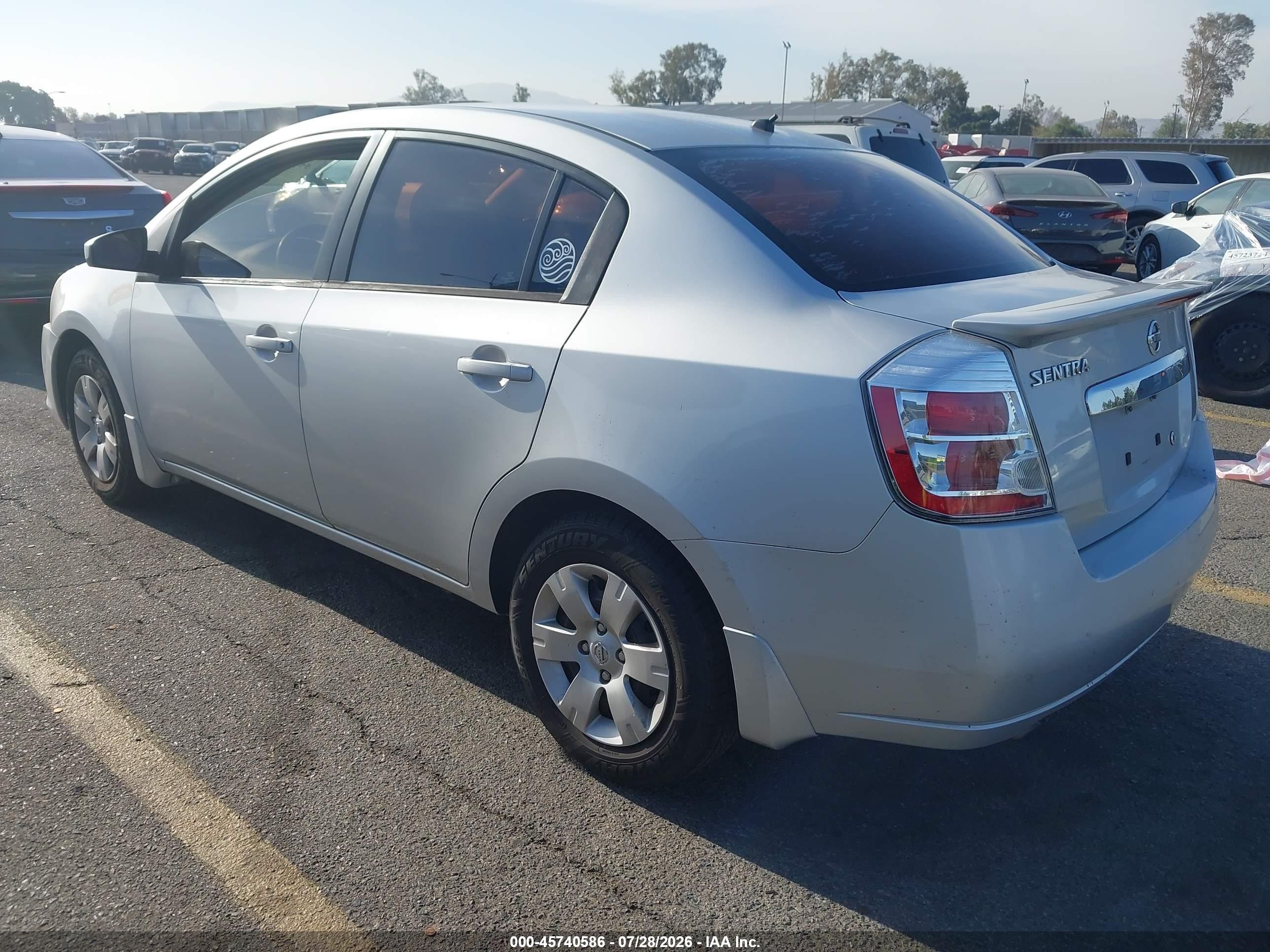 2012 Nissan Sentra 2.0 Silver vin: 3N1AB6AP6CL759405