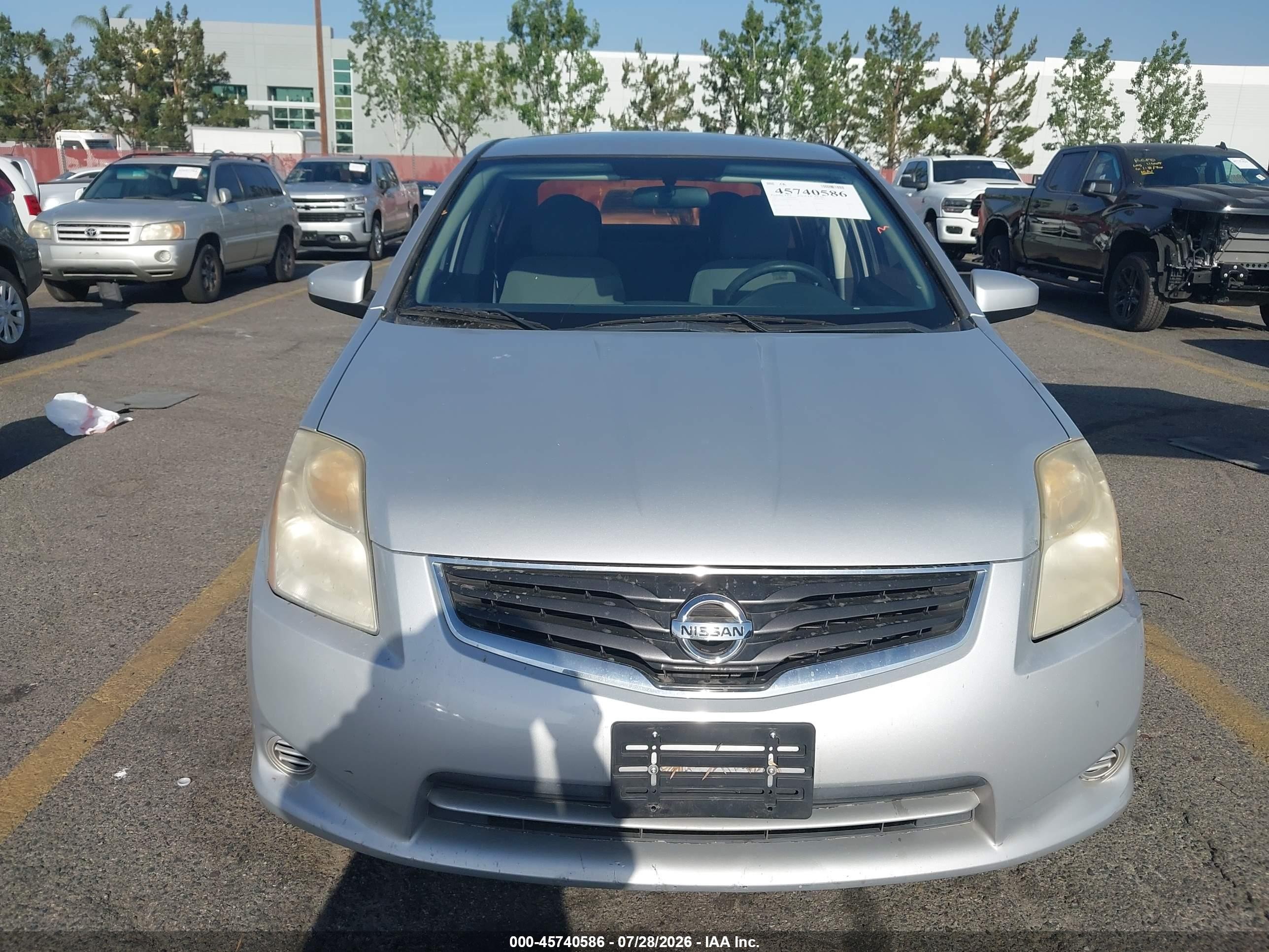 2012 Nissan Sentra 2.0 Silver vin: 3N1AB6AP6CL759405