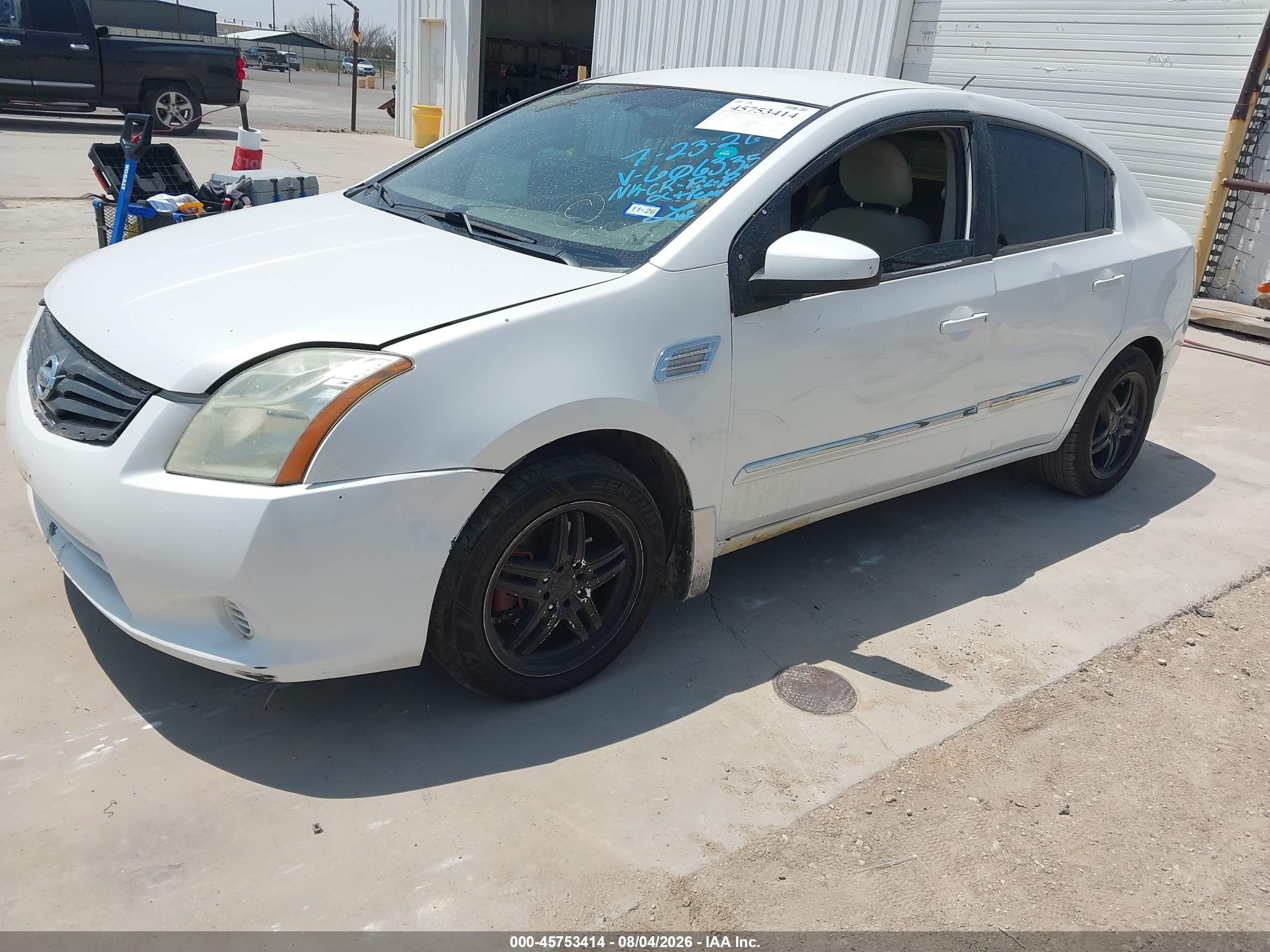 2010 Nissan Sentra 2.0s White vin: 3N1AB6AP7AL606335