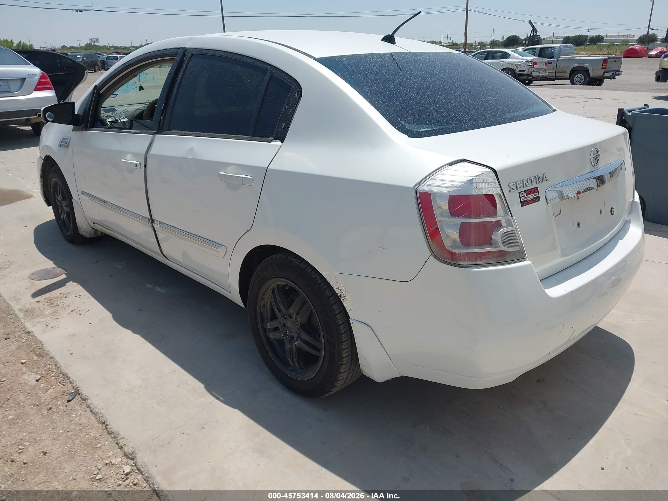 2010 Nissan Sentra 2.0s White vin: 3N1AB6AP7AL606335