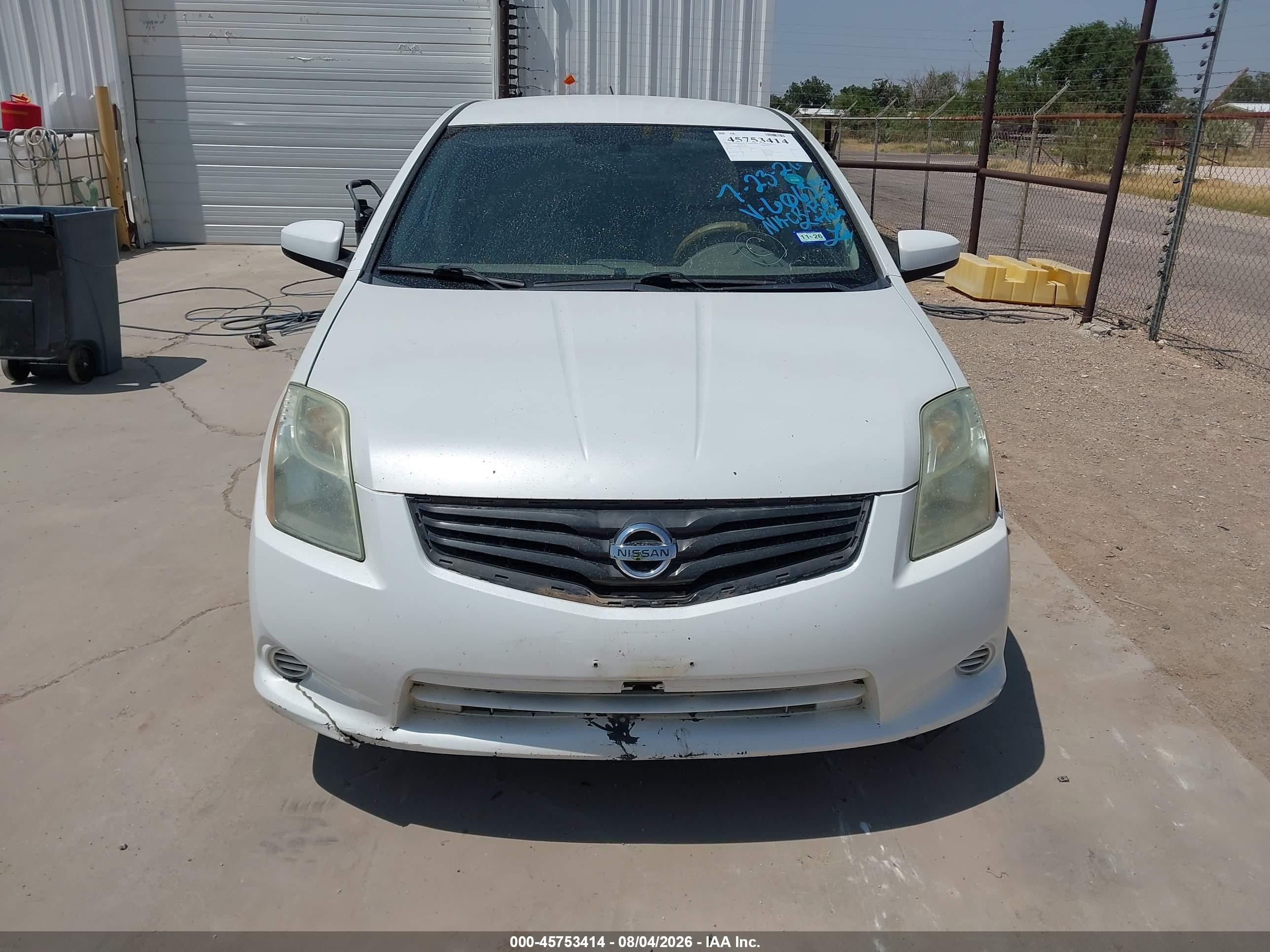 2010 Nissan Sentra 2.0s White vin: 3N1AB6AP7AL606335