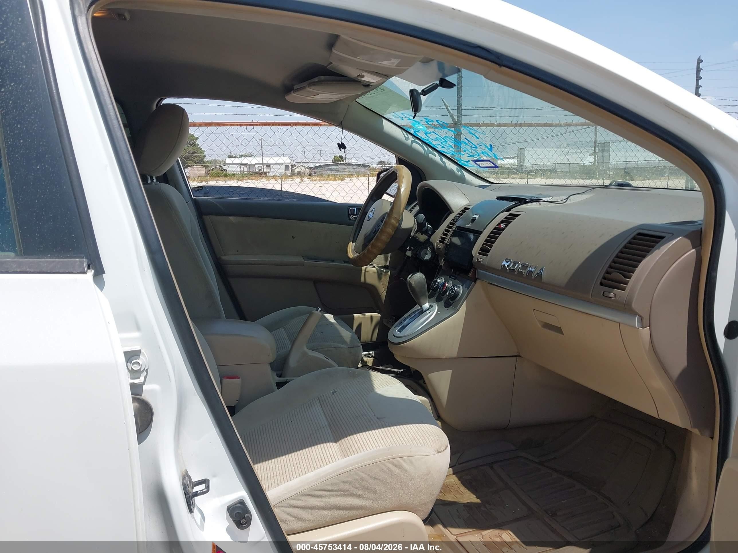 2010 Nissan Sentra 2.0s White vin: 3N1AB6AP7AL606335