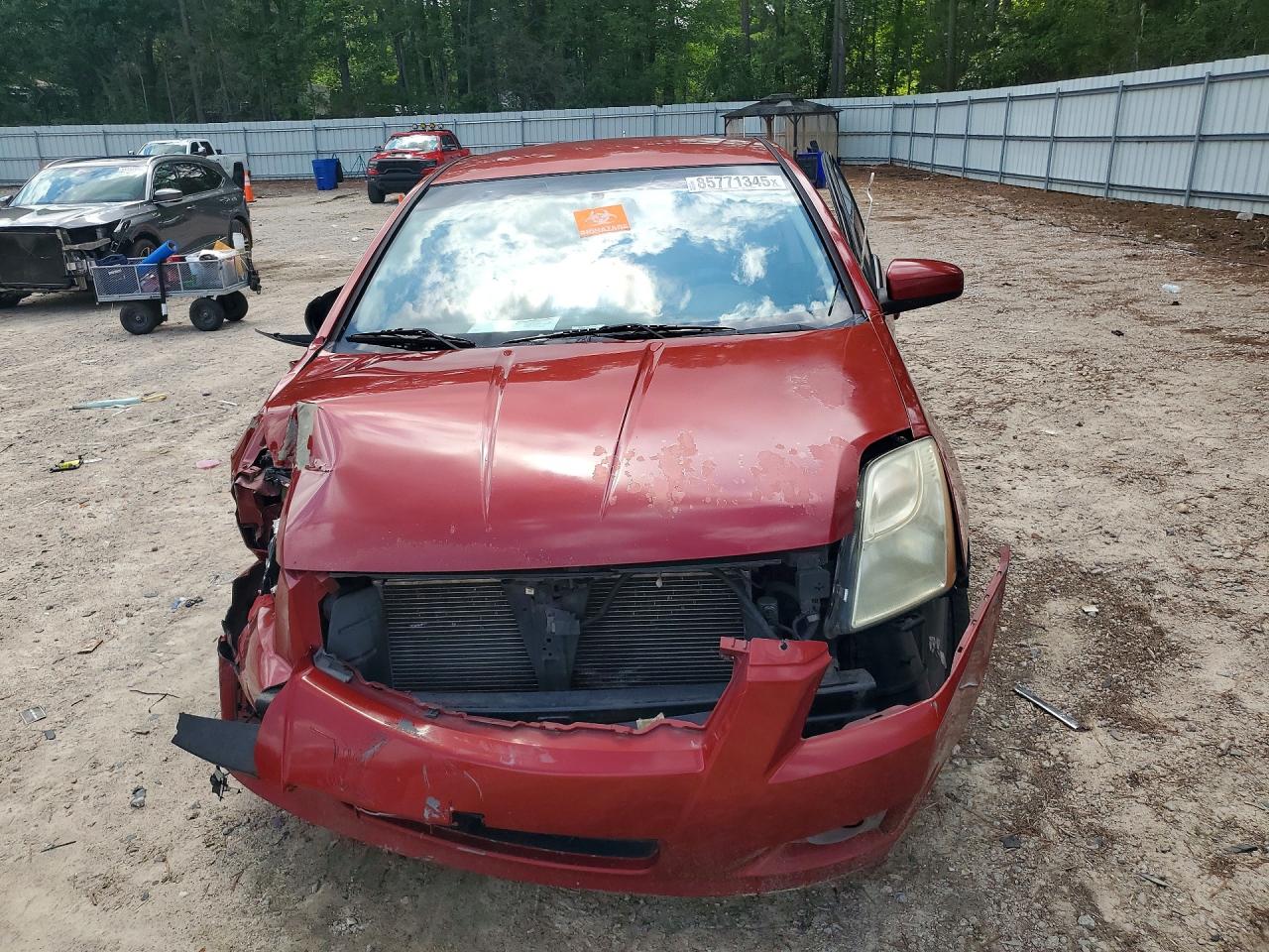 2010 Nissan Sentra 2.0 Red vin: 3N1AB6AP7AL616461