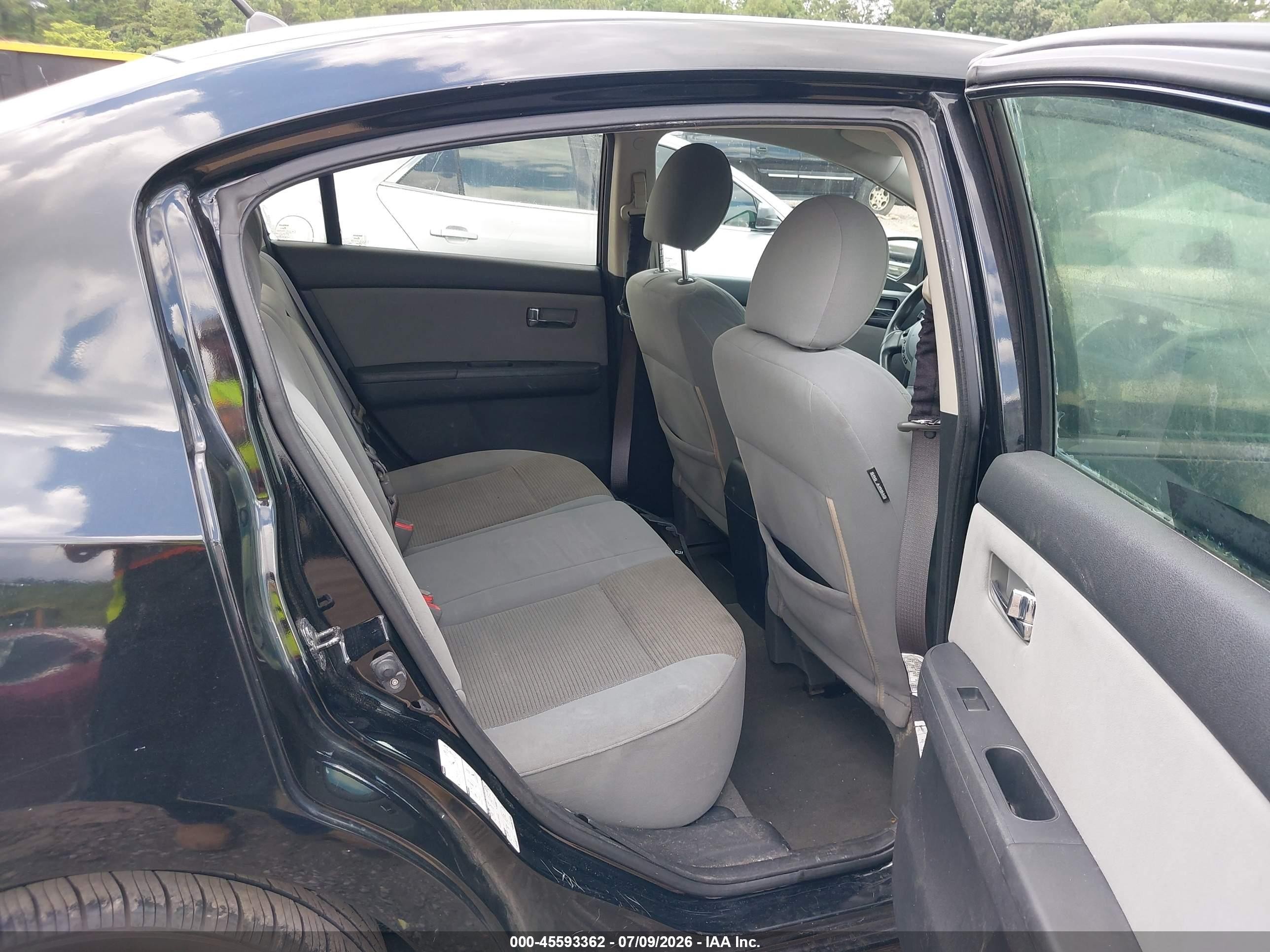 2010 Nissan Sentra 2.0s Black vin: 3N1AB6AP7AL631235
