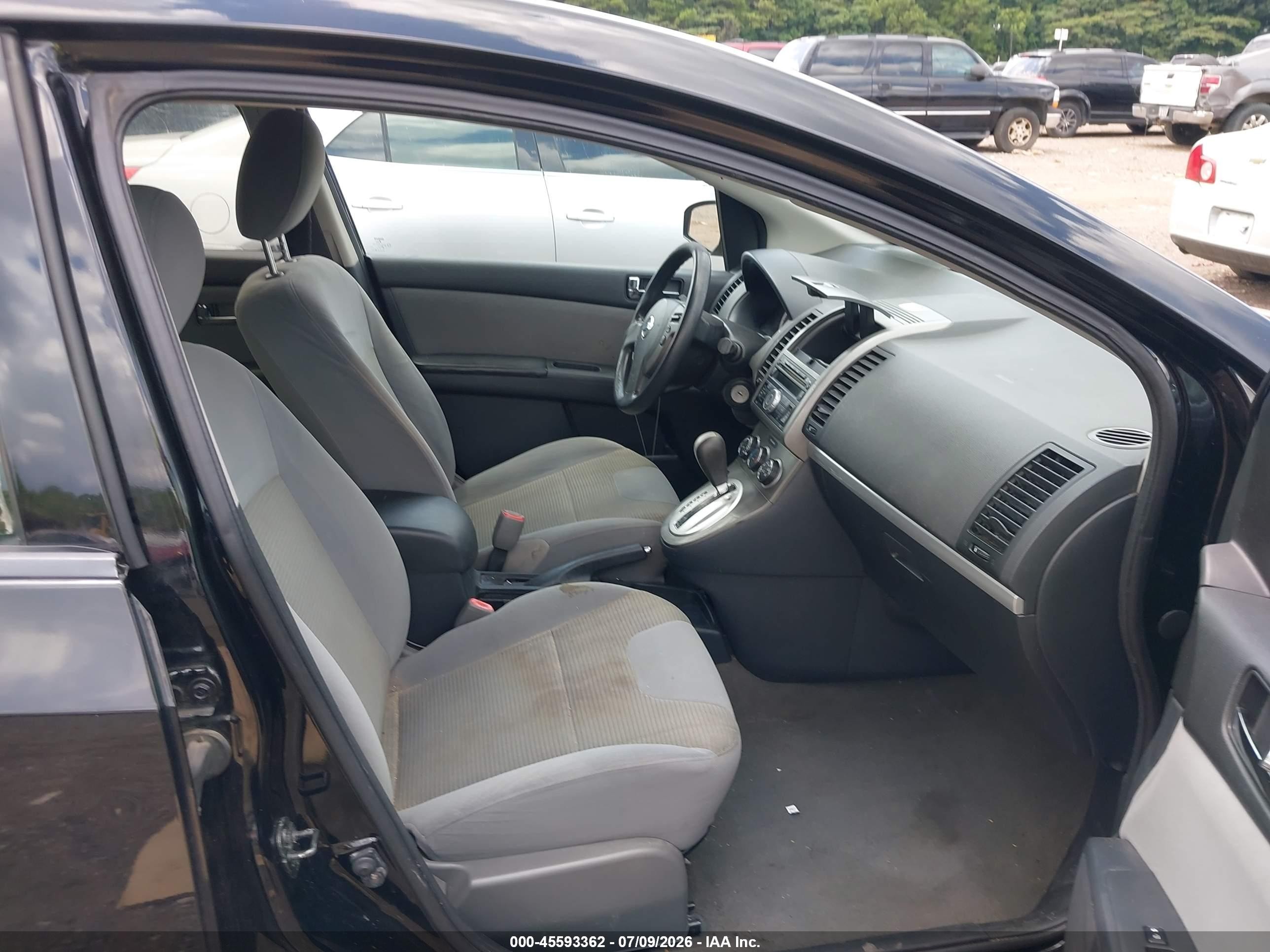 2010 Nissan Sentra 2.0s Black vin: 3N1AB6AP7AL631235