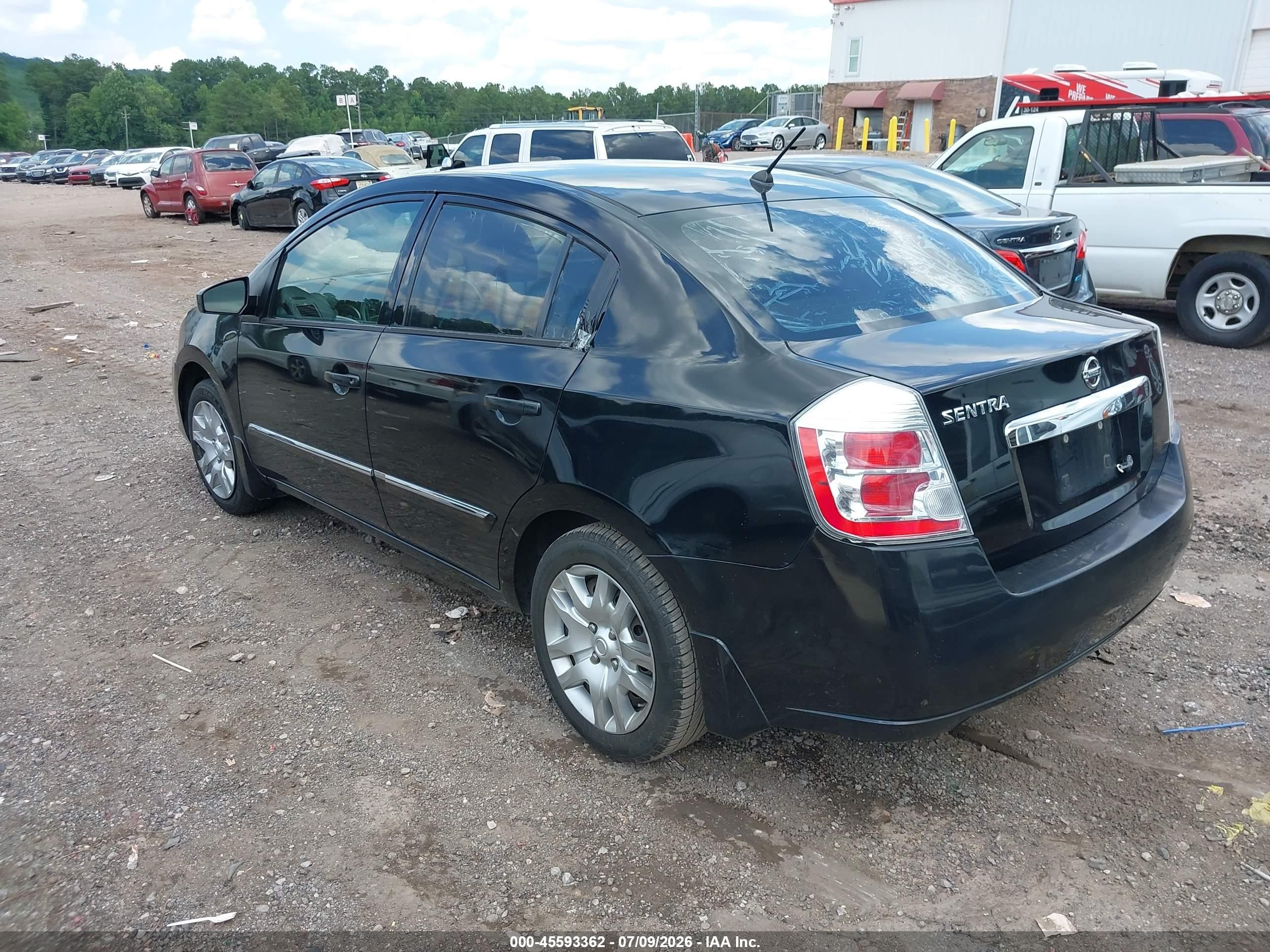 2010 Nissan Sentra 2.0s Black vin: 3N1AB6AP7AL631235