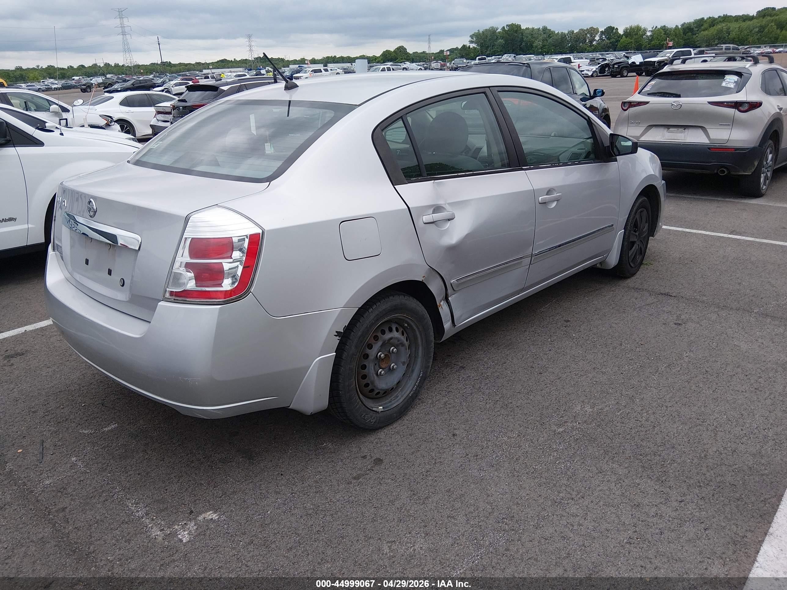 2010 Nissan Sentra 2.0s Silver vin: 3N1AB6AP7AL641456