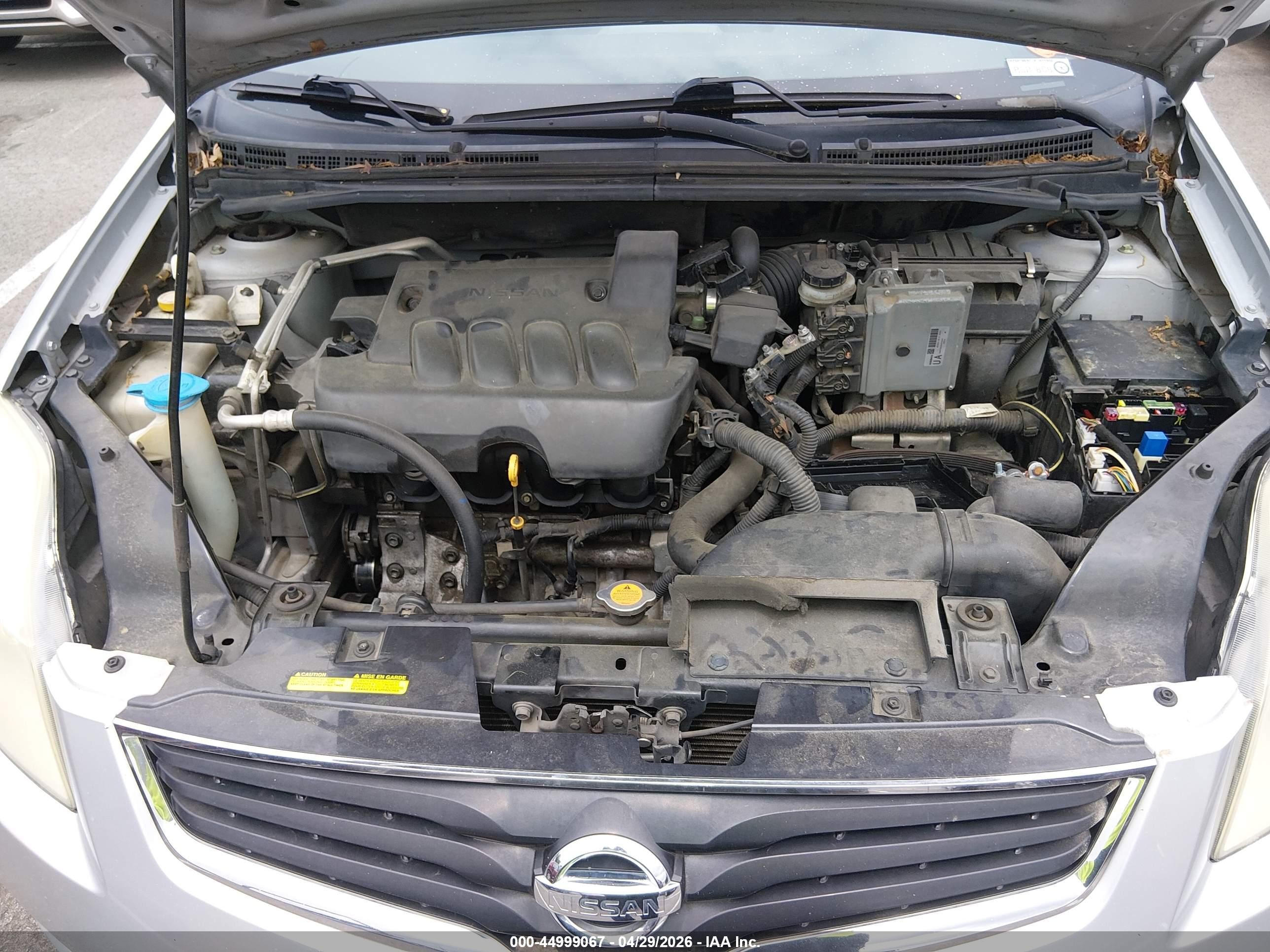 2010 Nissan Sentra 2.0s Silver vin: 3N1AB6AP7AL641456