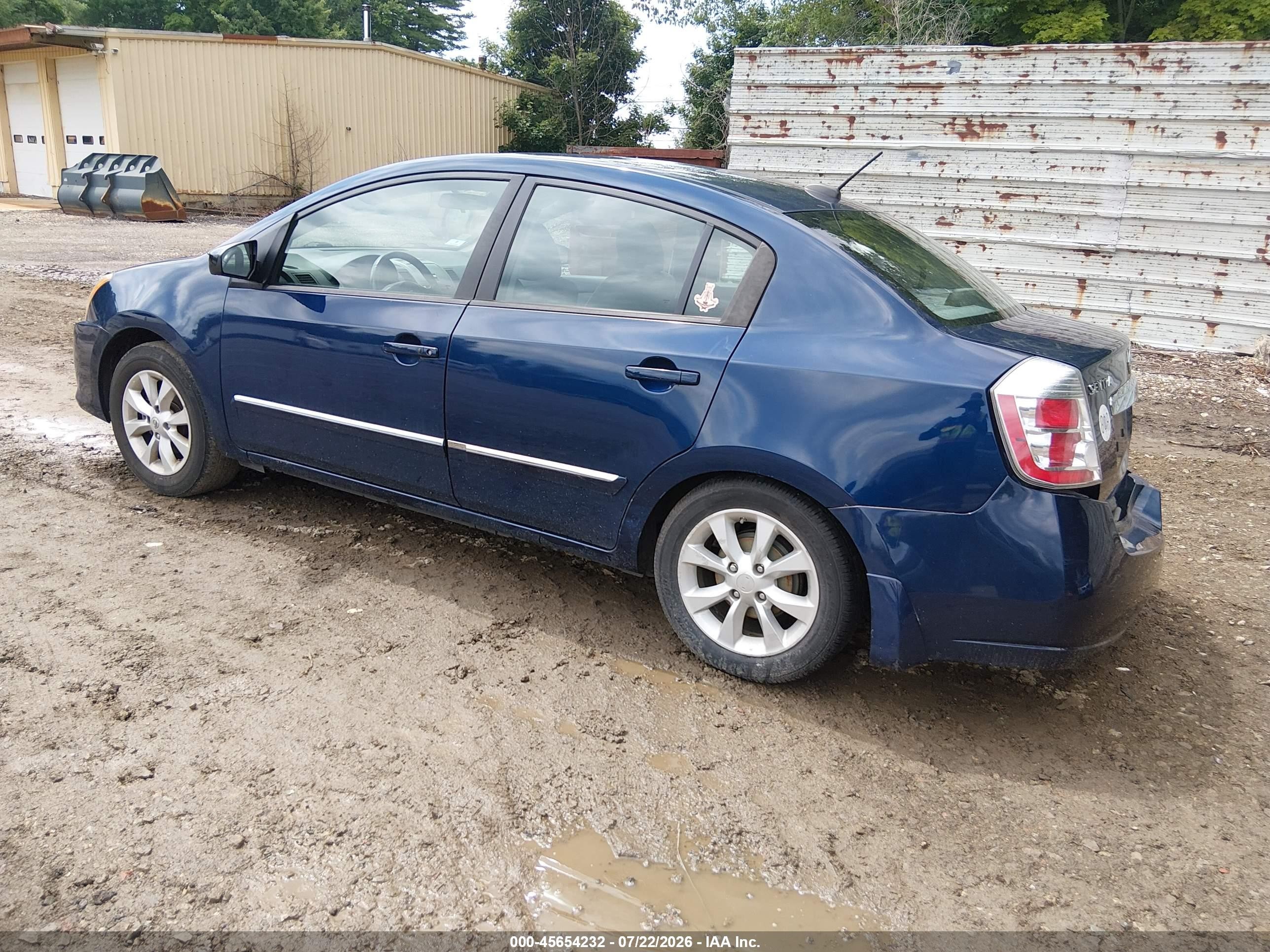 2010 Nissan Sentra 2.0sl Blue vin: 3N1AB6AP7AL661187