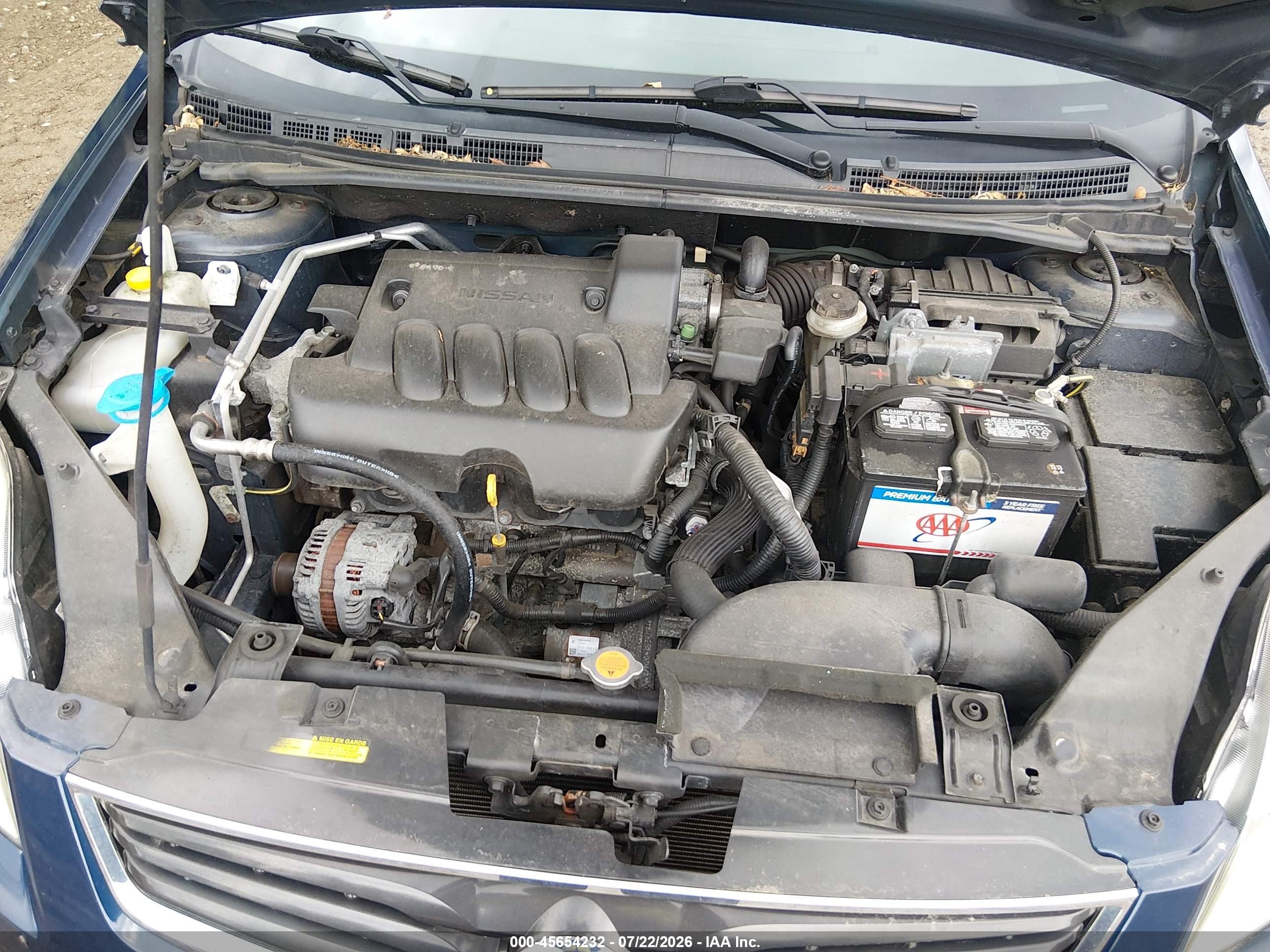 2010 Nissan Sentra 2.0sl Blue vin: 3N1AB6AP7AL661187