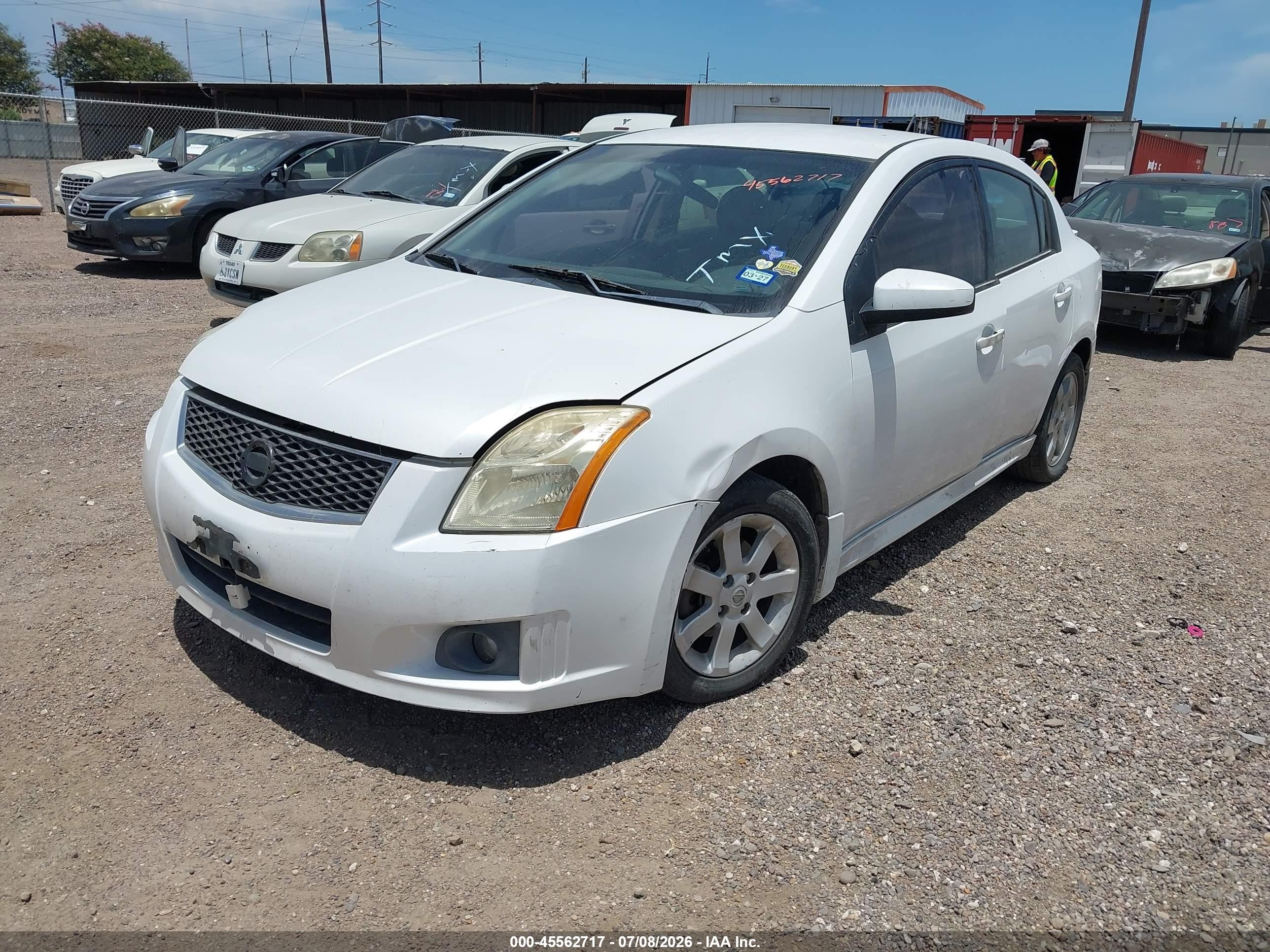 2010 Nissan Sentra 2.0sr White vin: 3N1AB6AP7AL714552