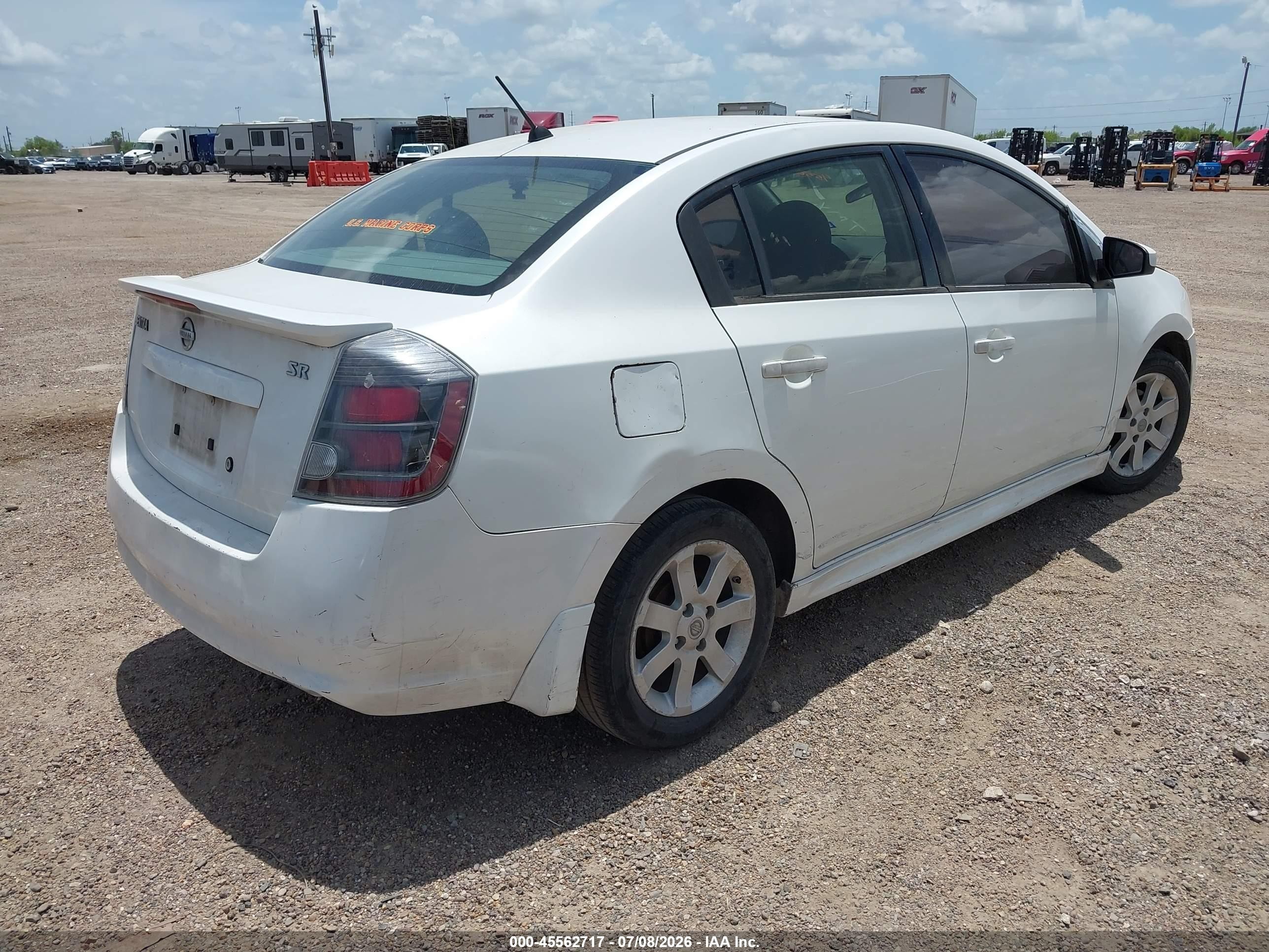 2010 Nissan Sentra 2.0sr White vin: 3N1AB6AP7AL714552