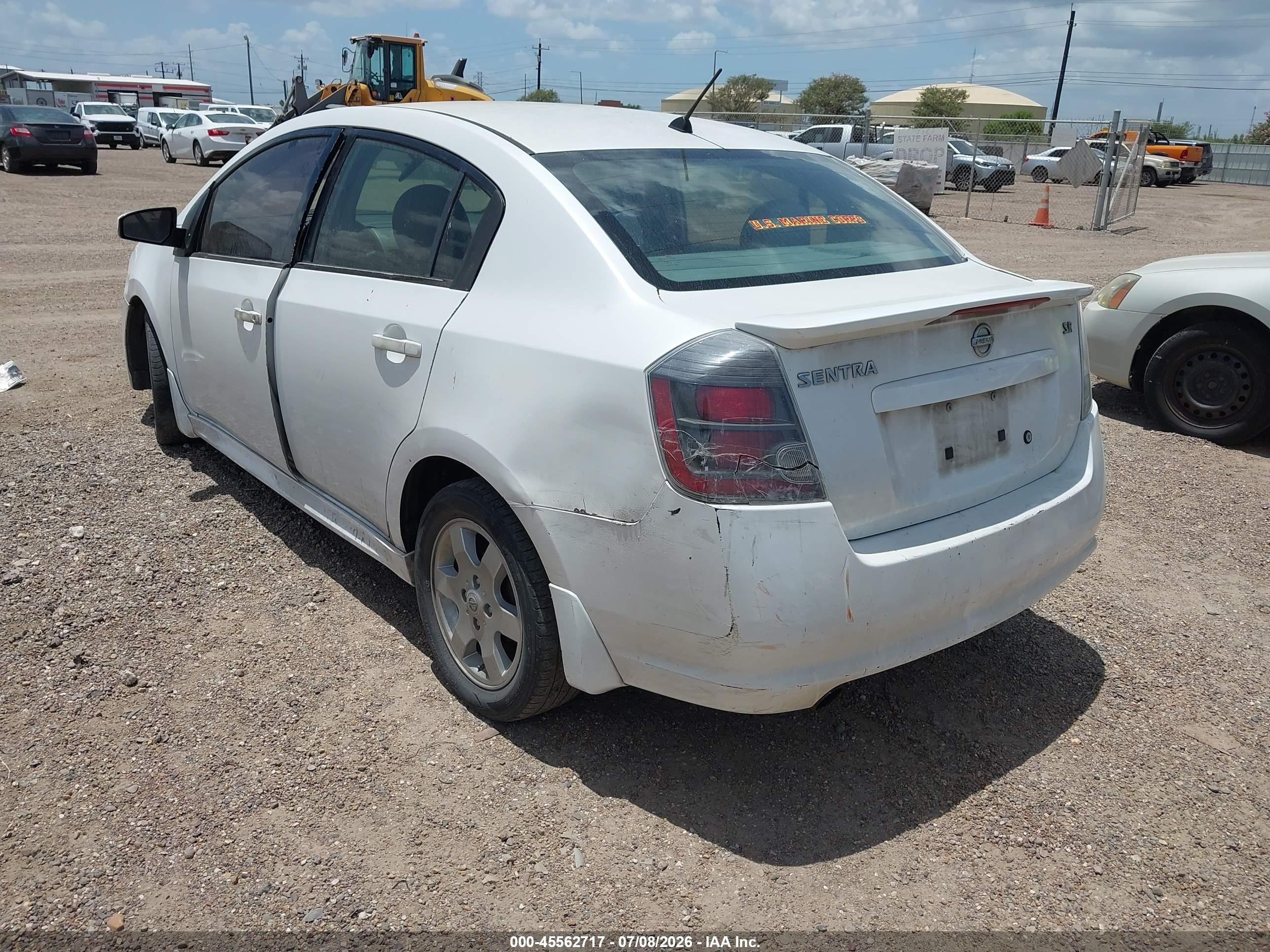 2010 Nissan Sentra 2.0sr White vin: 3N1AB6AP7AL714552