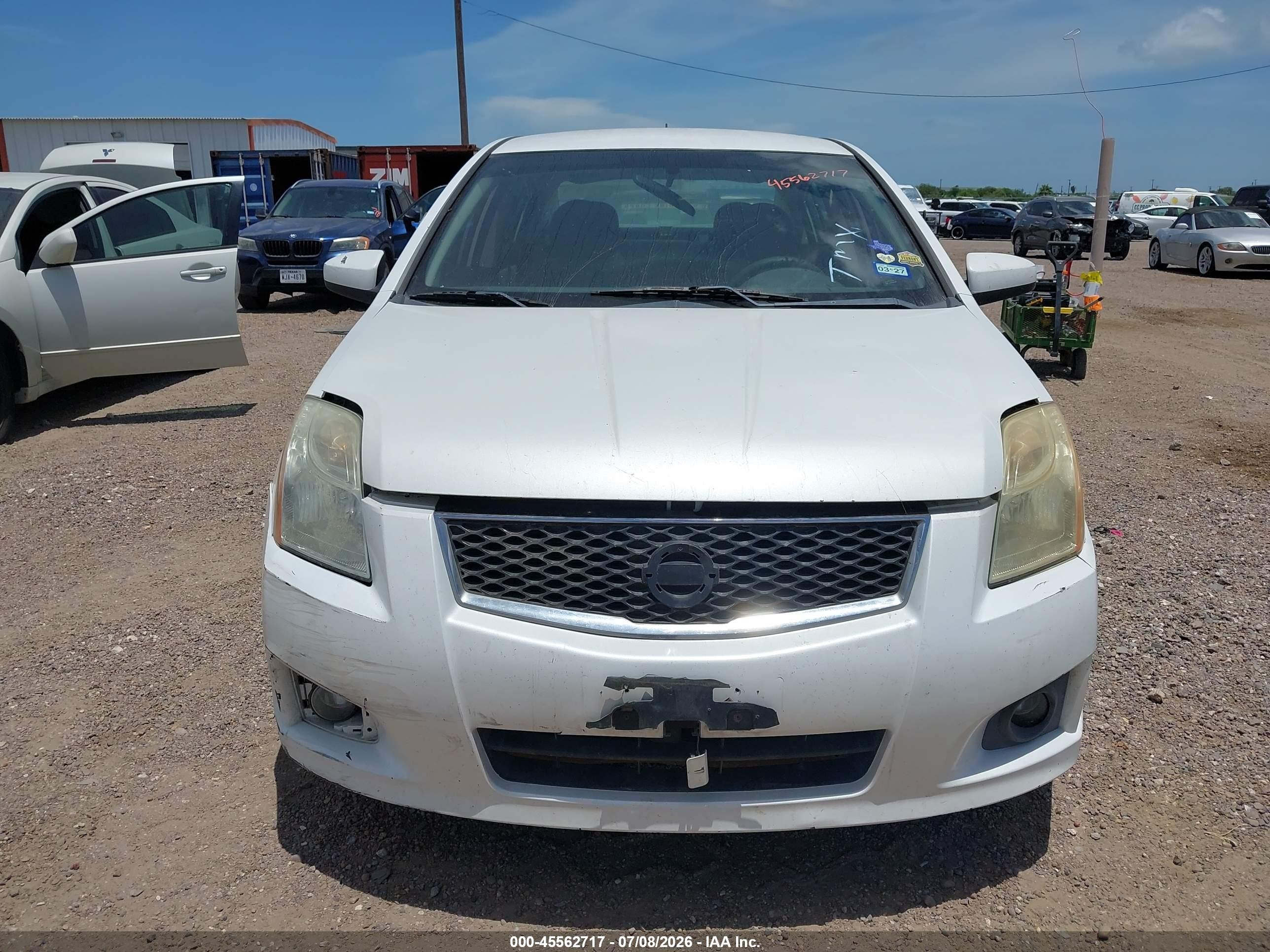 2010 Nissan Sentra 2.0sr White vin: 3N1AB6AP7AL714552