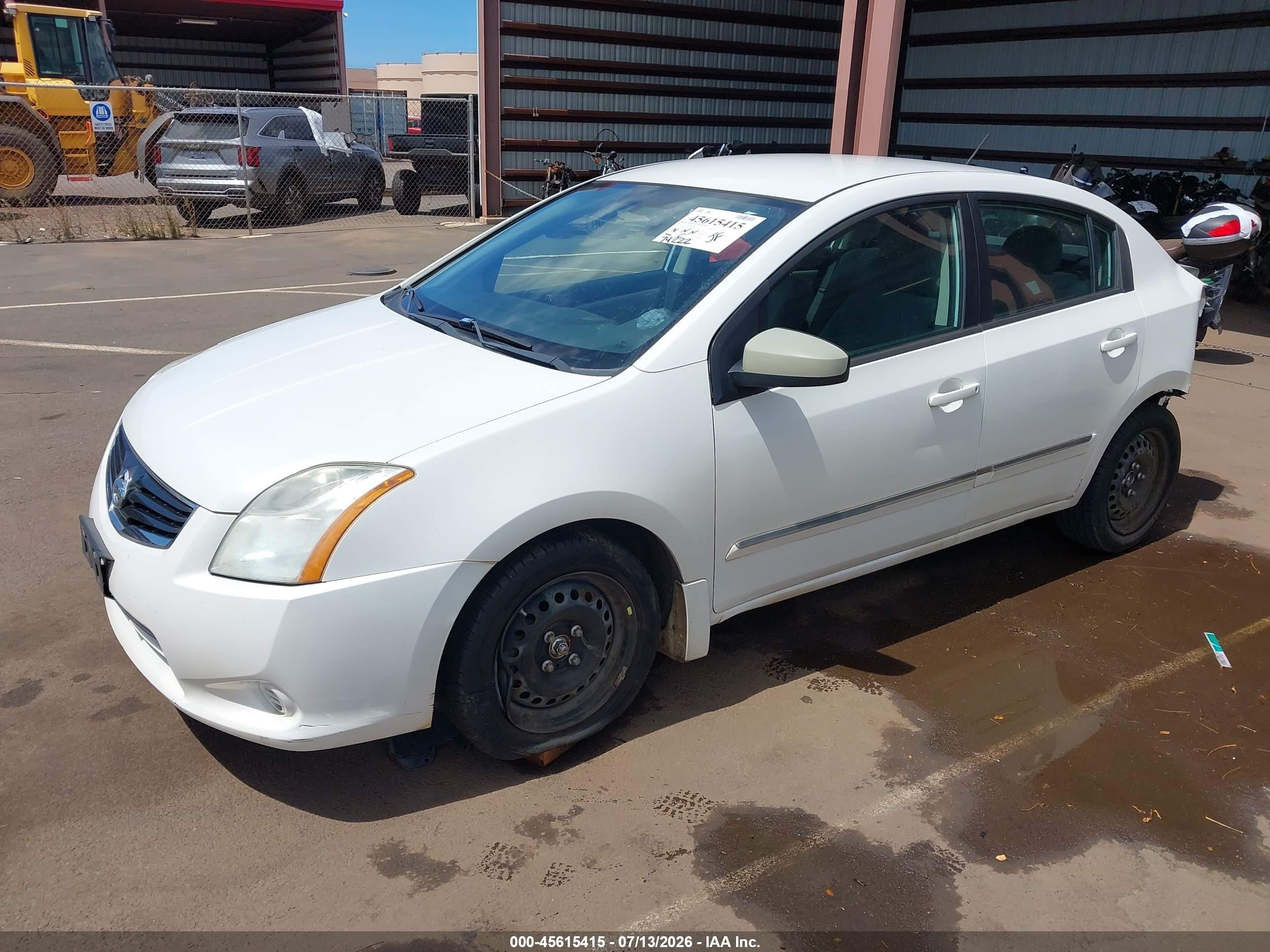 2010 Nissan Sentra 2.0s White vin: 3N1AB6AP7AL729651