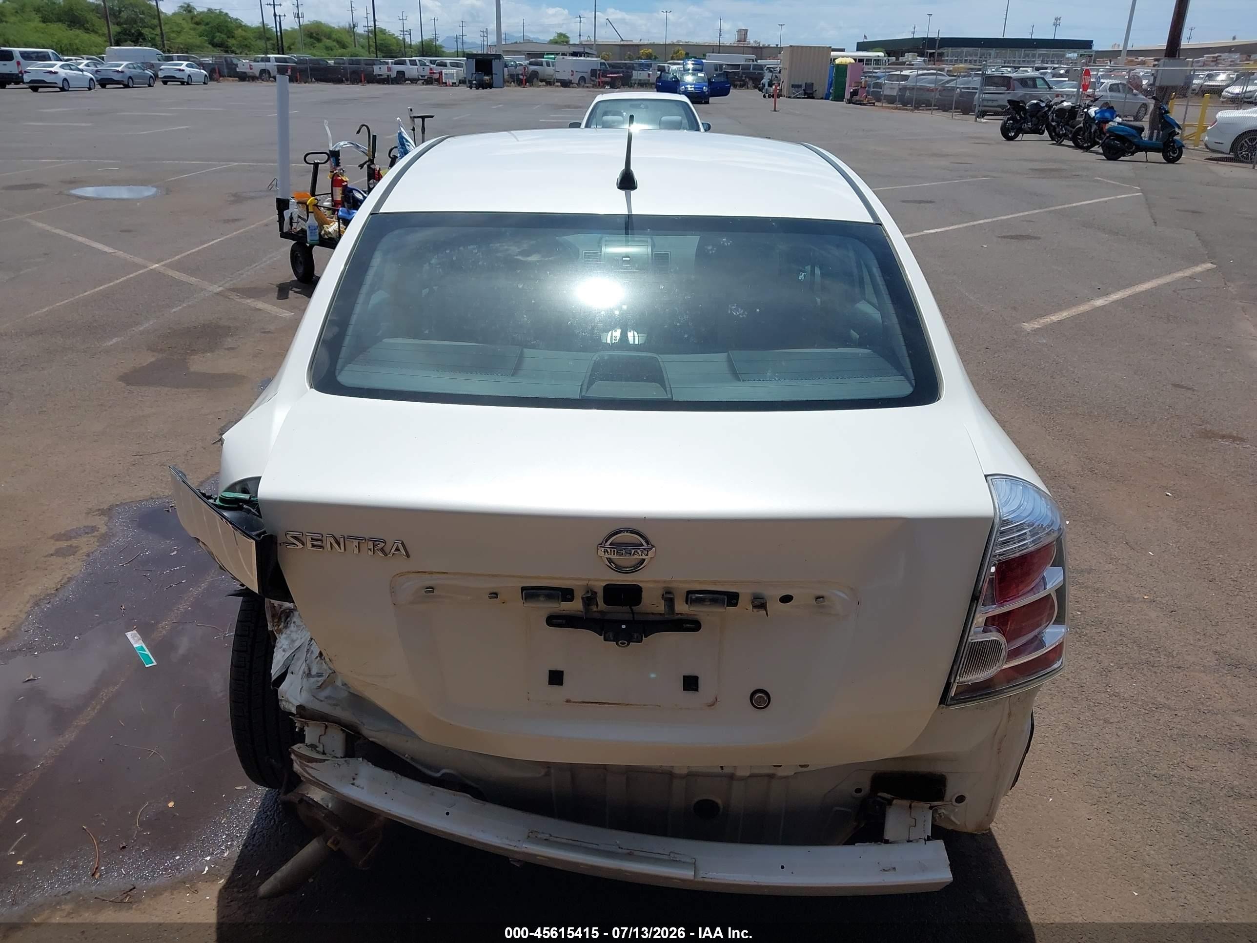 2010 Nissan Sentra 2.0s White vin: 3N1AB6AP7AL729651