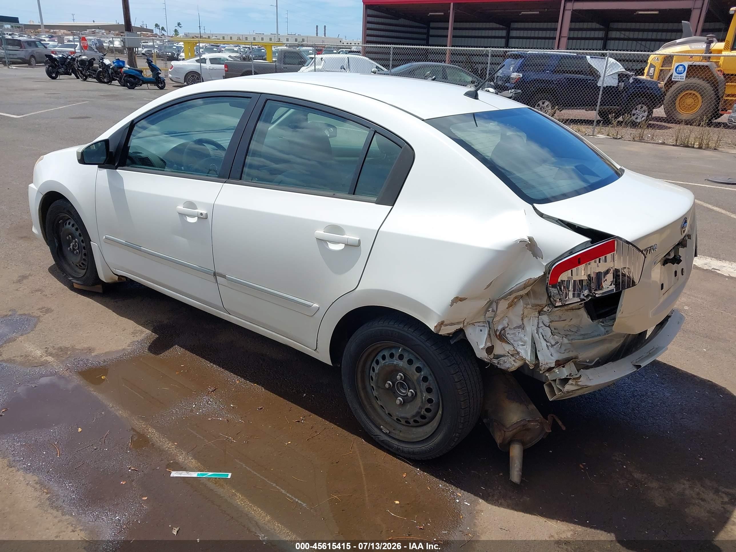 2010 Nissan Sentra 2.0s White vin: 3N1AB6AP7AL729651