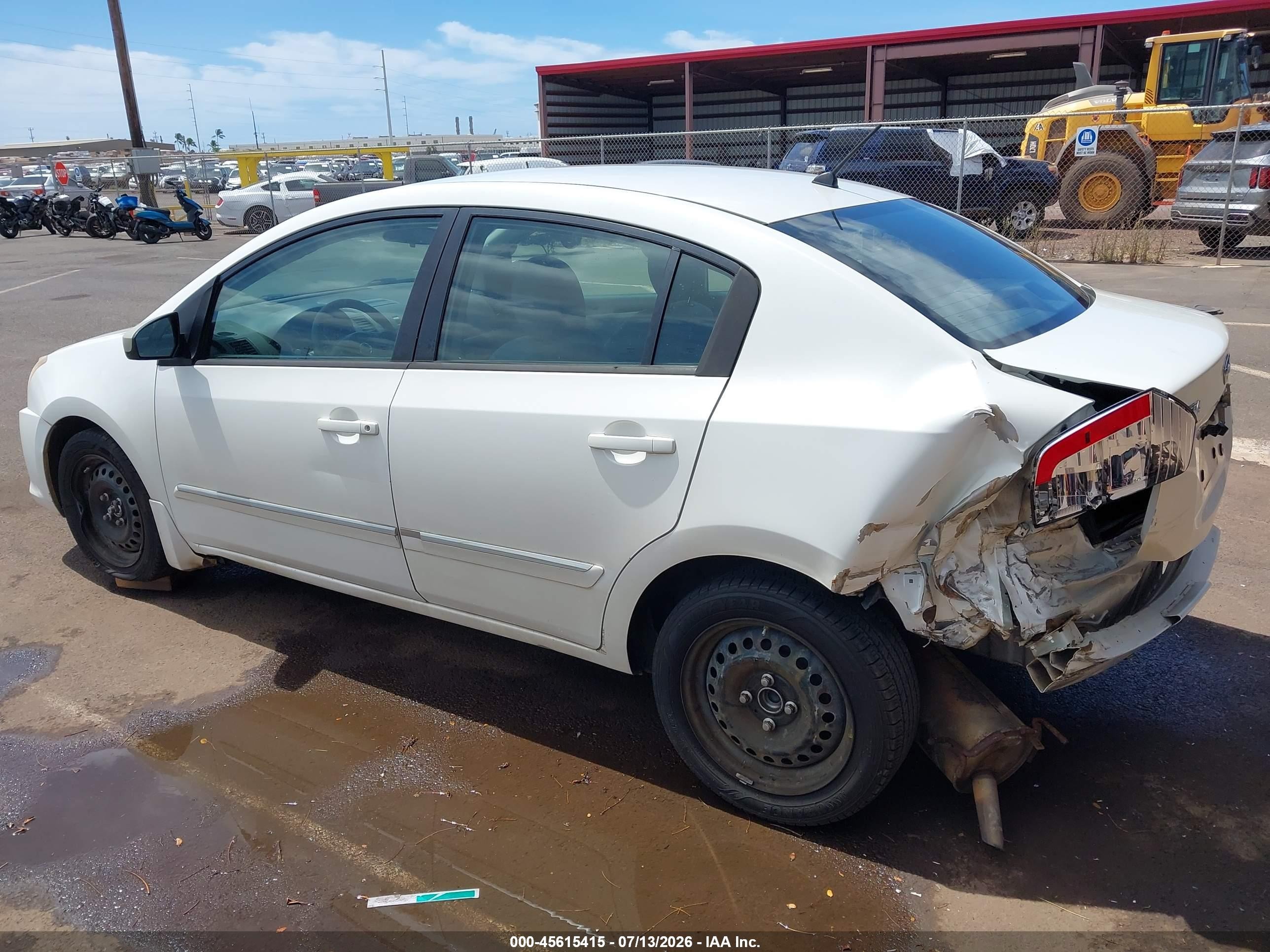 2010 Nissan Sentra 2.0s White vin: 3N1AB6AP7AL729651