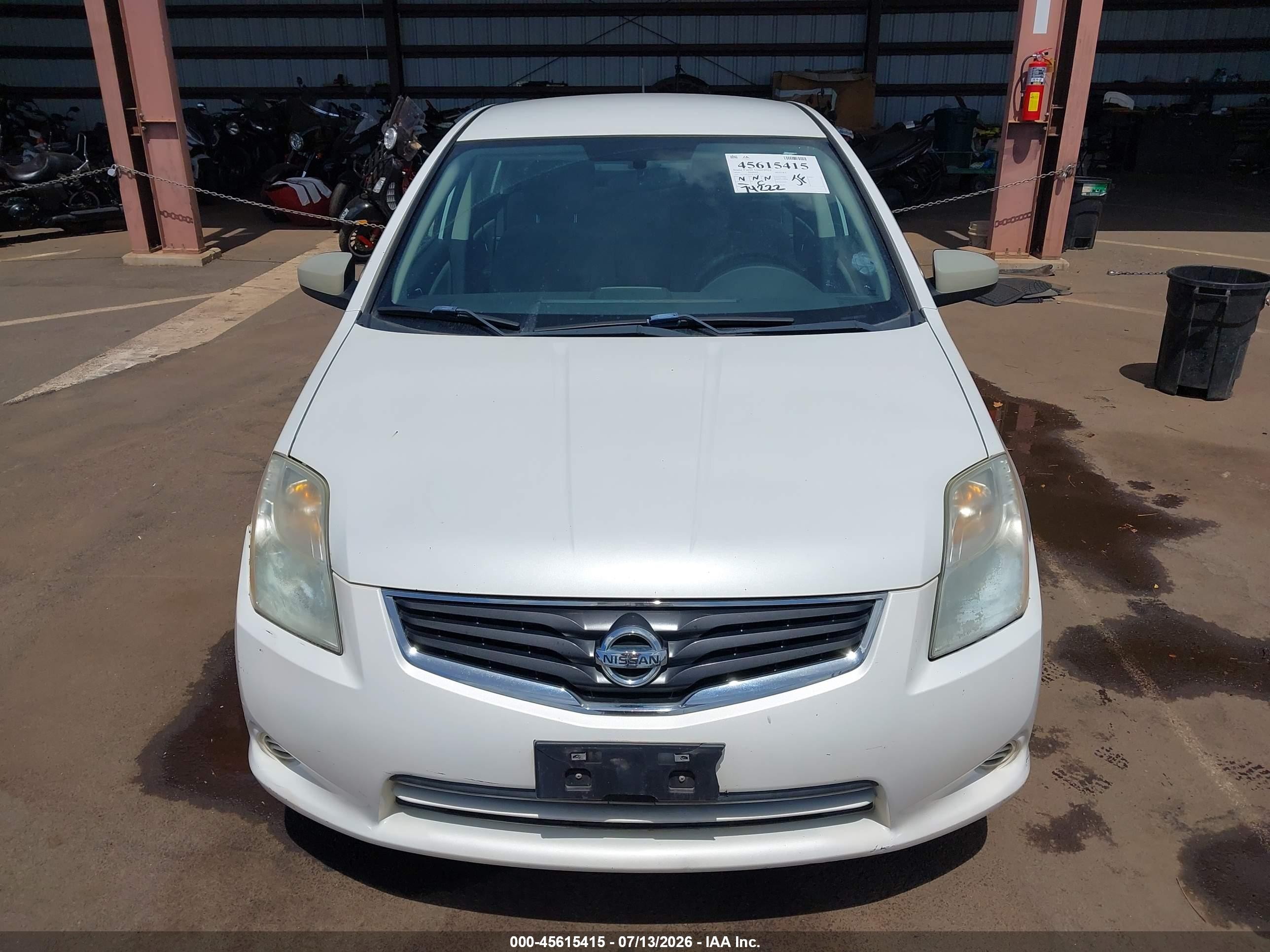 2010 Nissan Sentra 2.0s White vin: 3N1AB6AP7AL729651