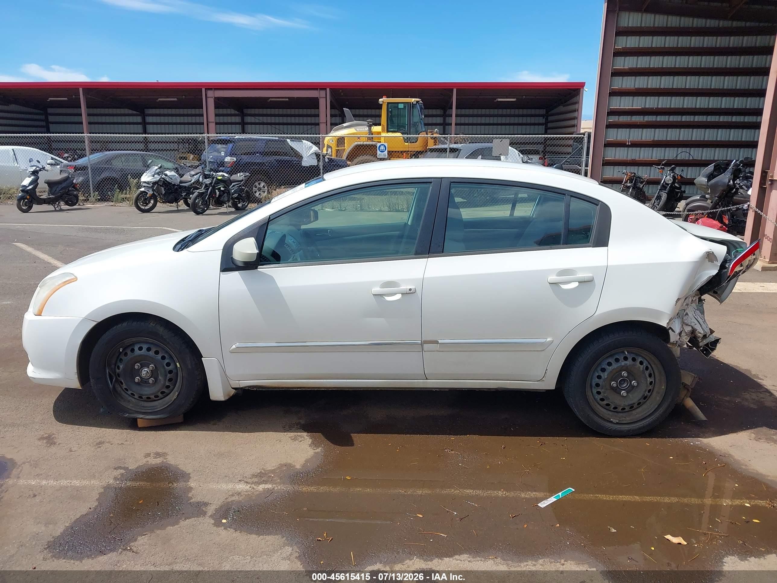 2010 Nissan Sentra 2.0s White vin: 3N1AB6AP7AL729651