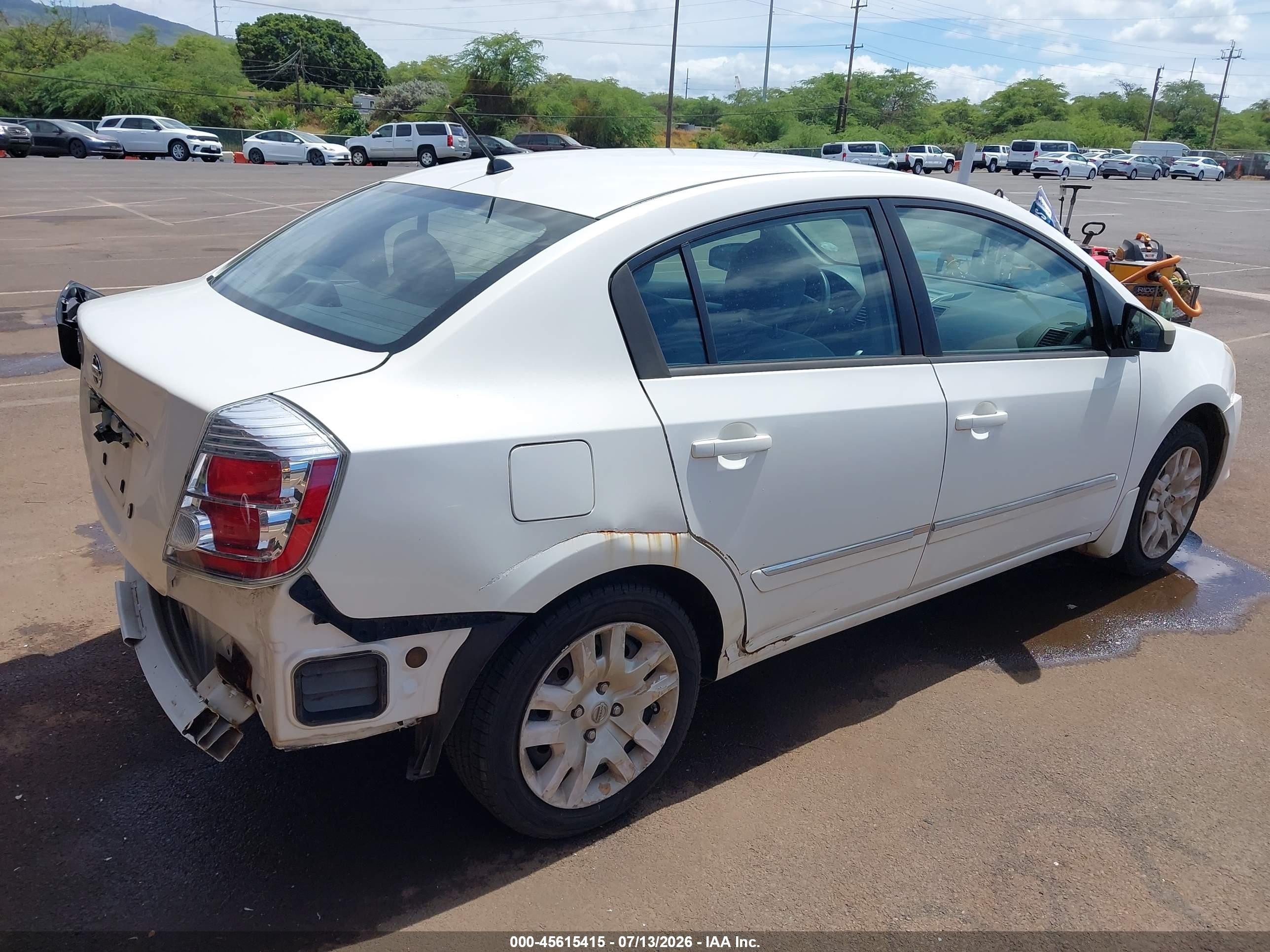 2010 Nissan Sentra 2.0s White vin: 3N1AB6AP7AL729651