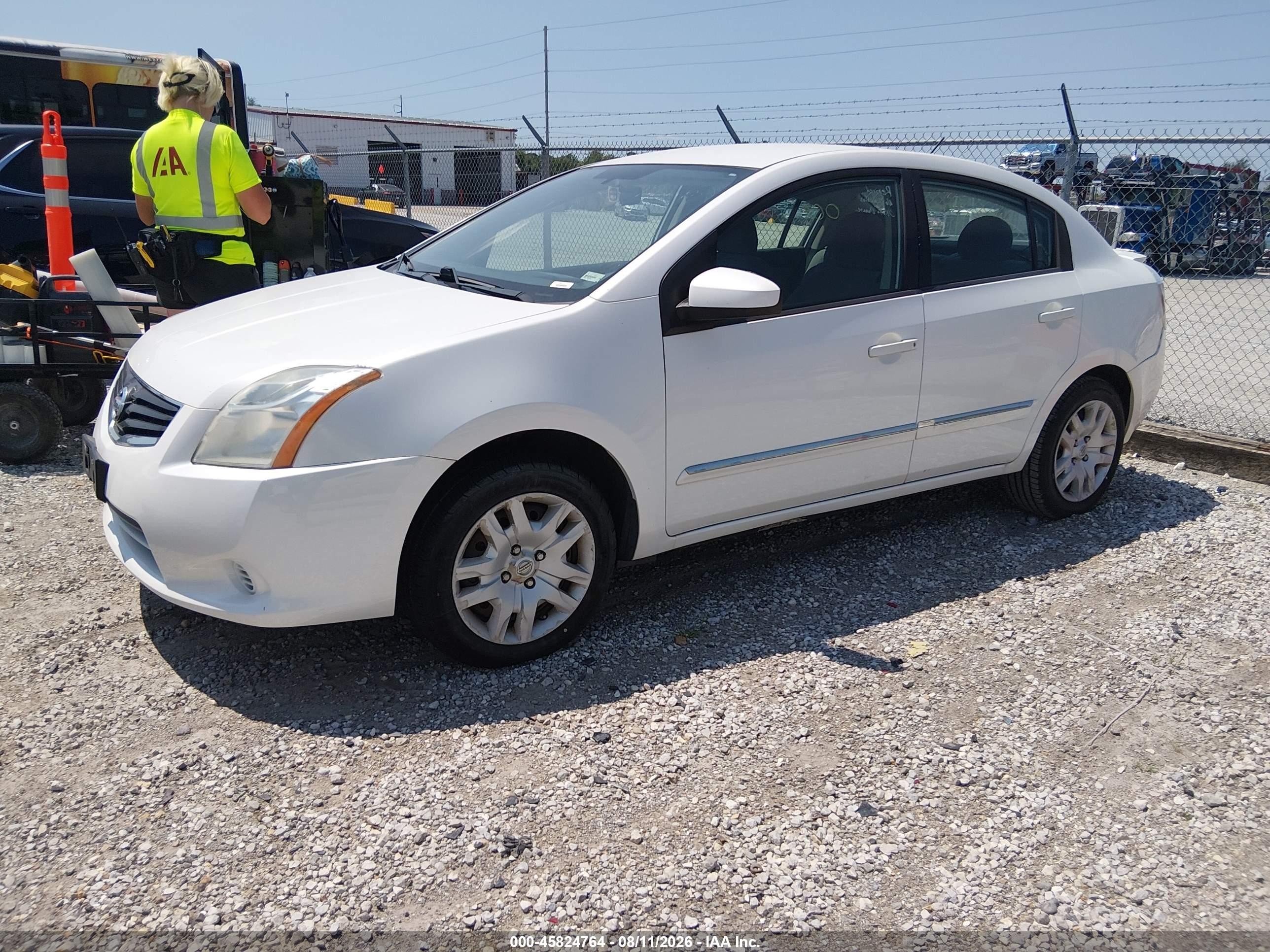 2011 Nissan Sentra 2.0s White vin: 3N1AB6AP7BL614937