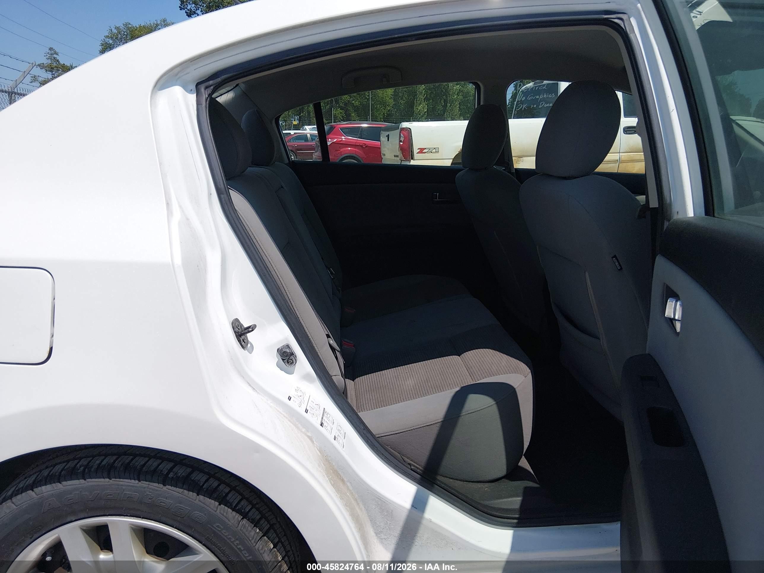 2011 Nissan Sentra 2.0s White vin: 3N1AB6AP7BL614937