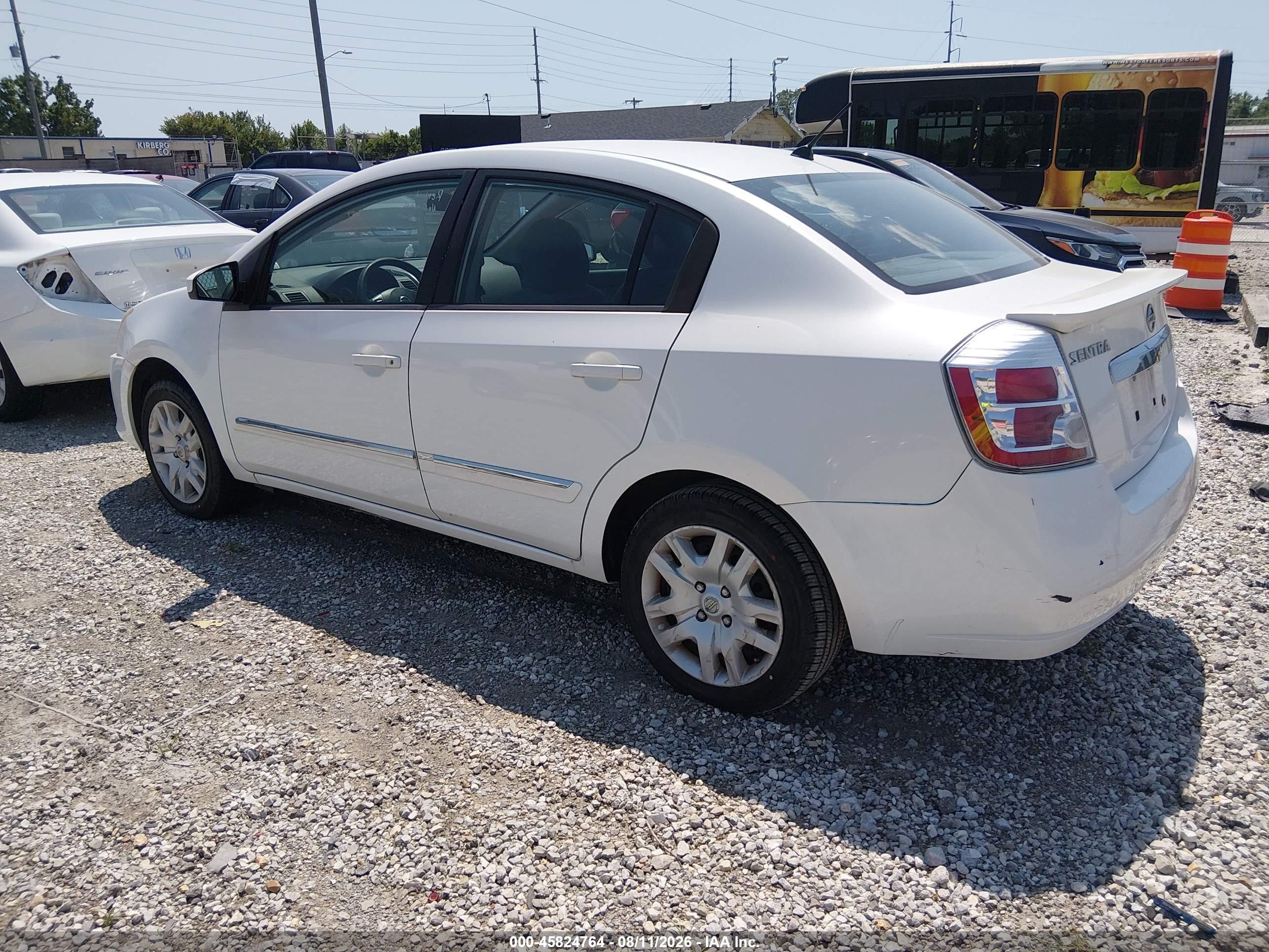 2011 Nissan Sentra 2.0s White vin: 3N1AB6AP7BL614937