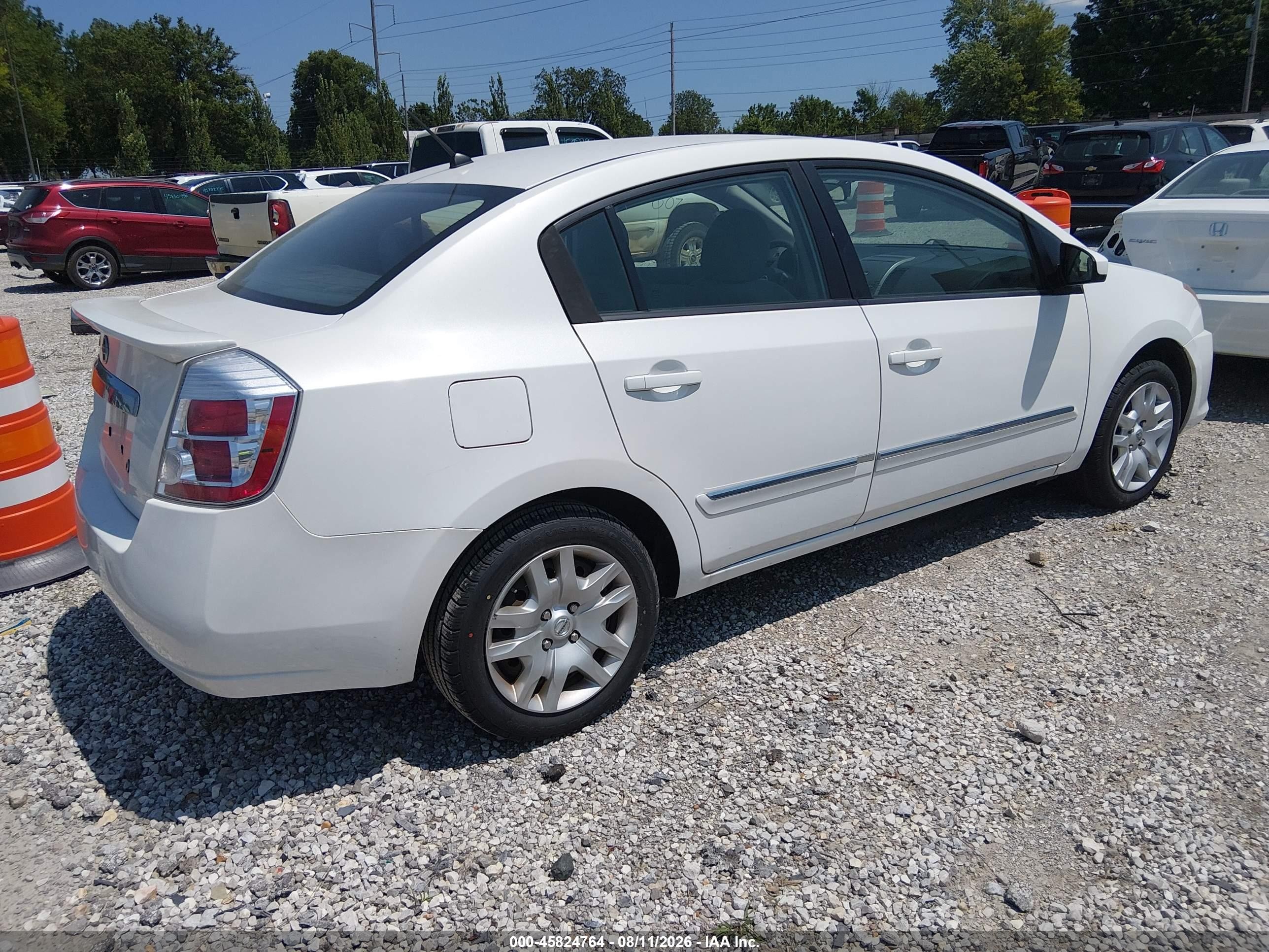 2011 Nissan Sentra 2.0s White vin: 3N1AB6AP7BL614937