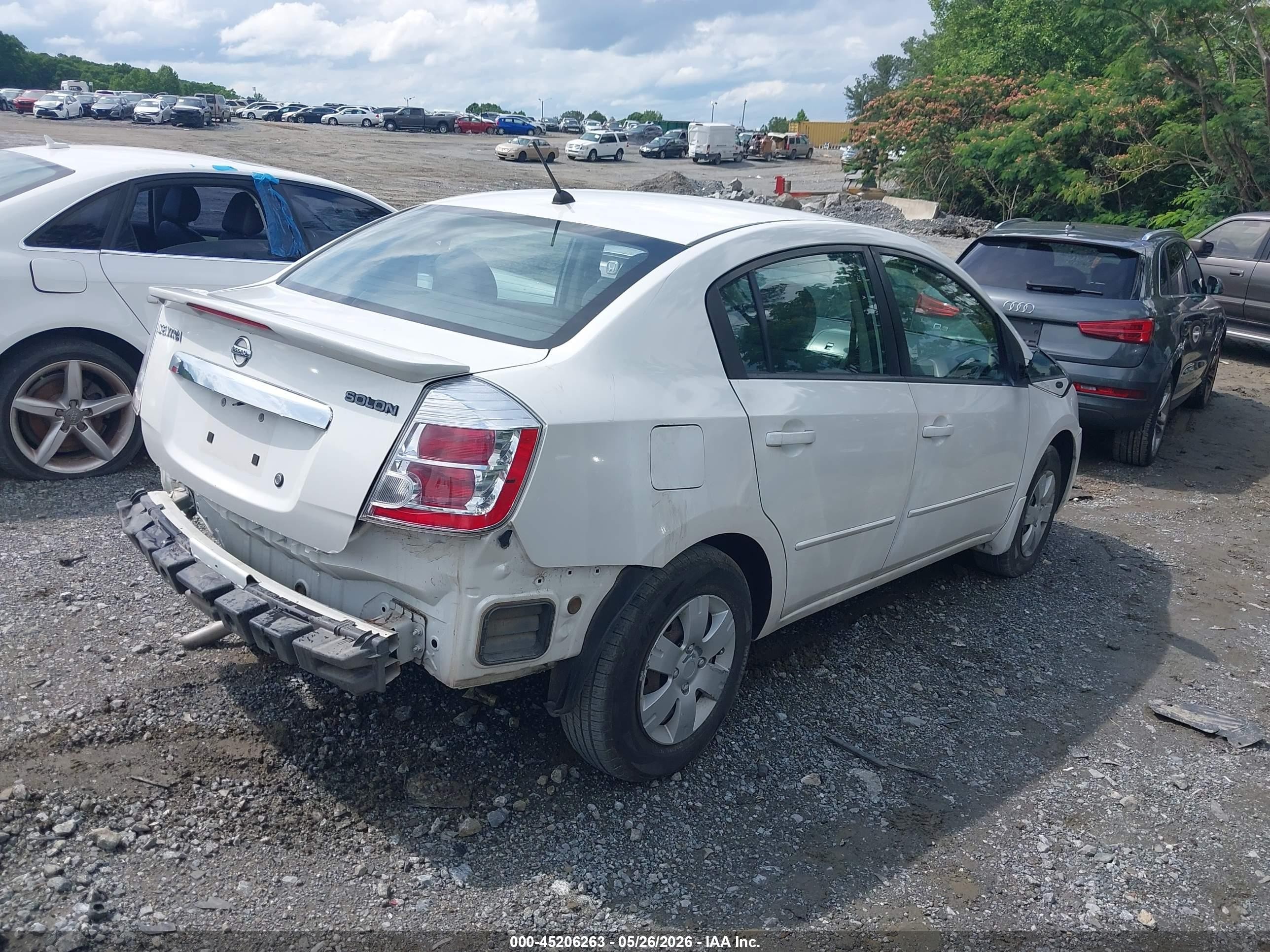 2011 Nissan Sentra 2.0 White vin: 3N1AB6AP7BL620446