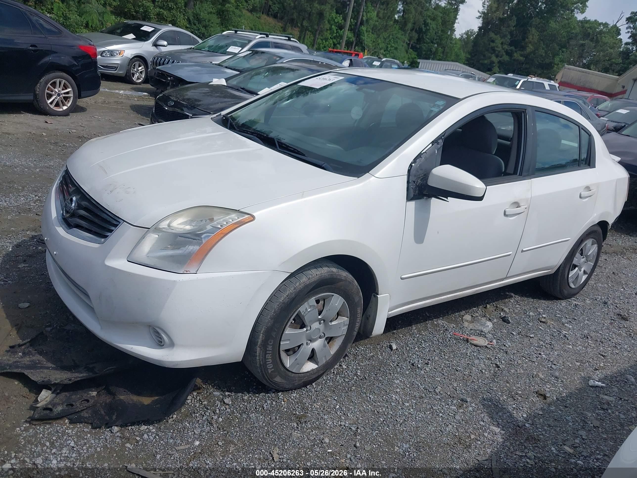 2011 Nissan Sentra 2.0 White vin: 3N1AB6AP7BL620446