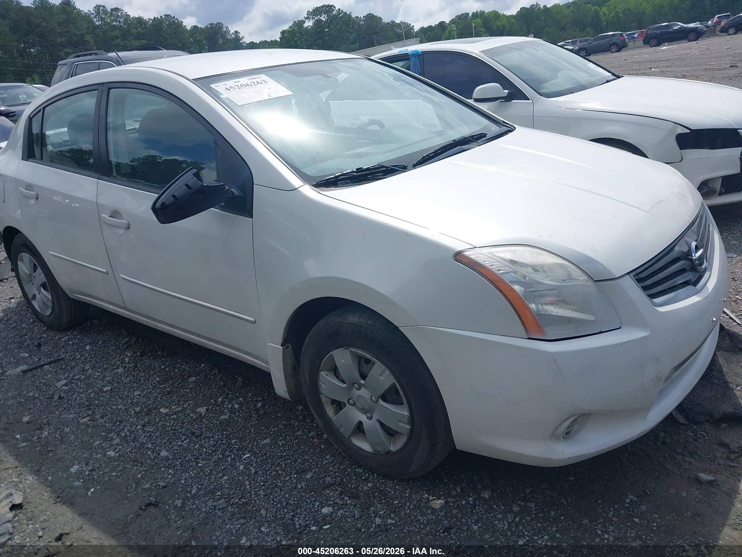 2011 Nissan Sentra 2.0 White vin: 3N1AB6AP7BL620446