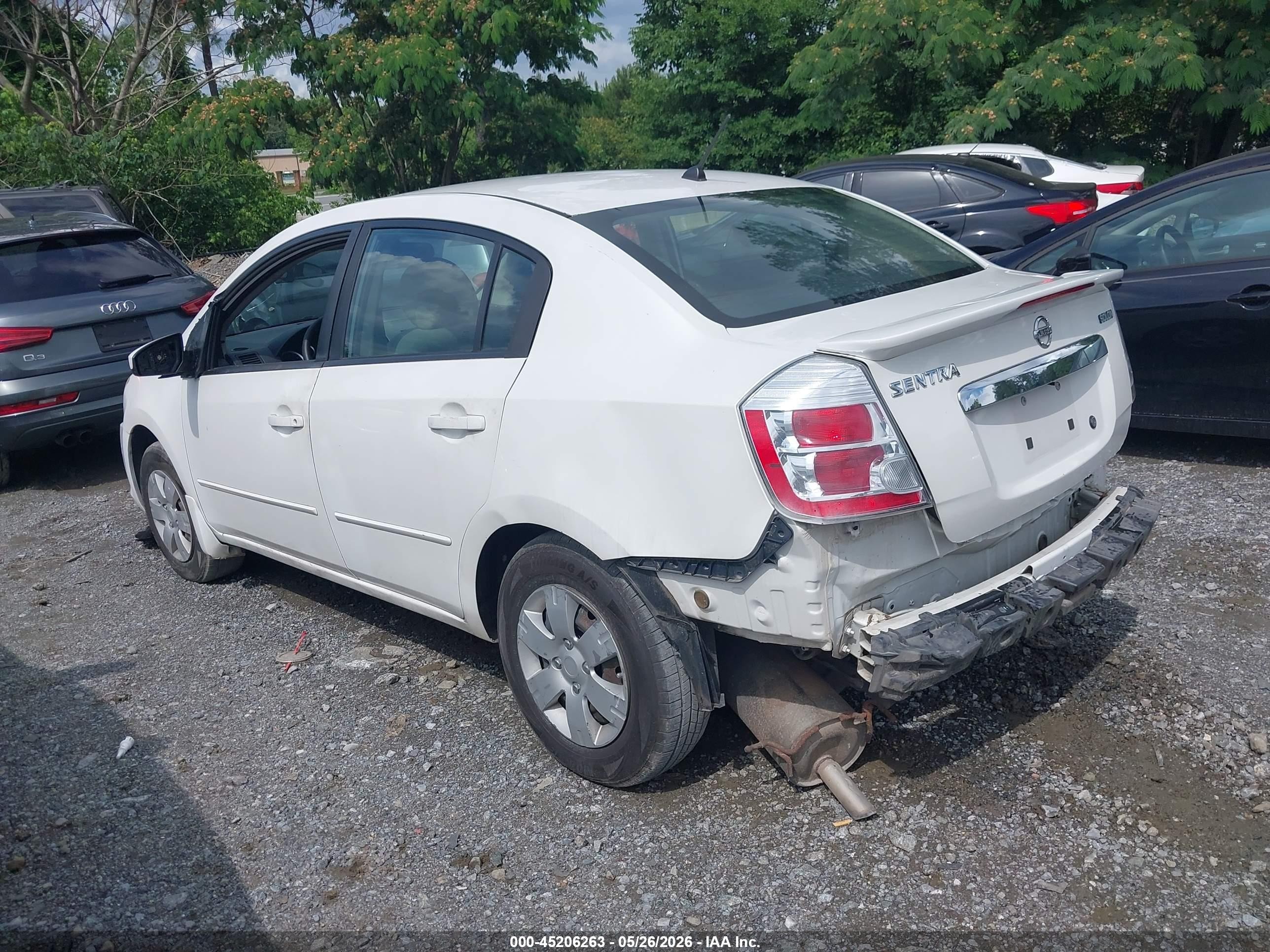 2011 Nissan Sentra 2.0 White vin: 3N1AB6AP7BL620446
