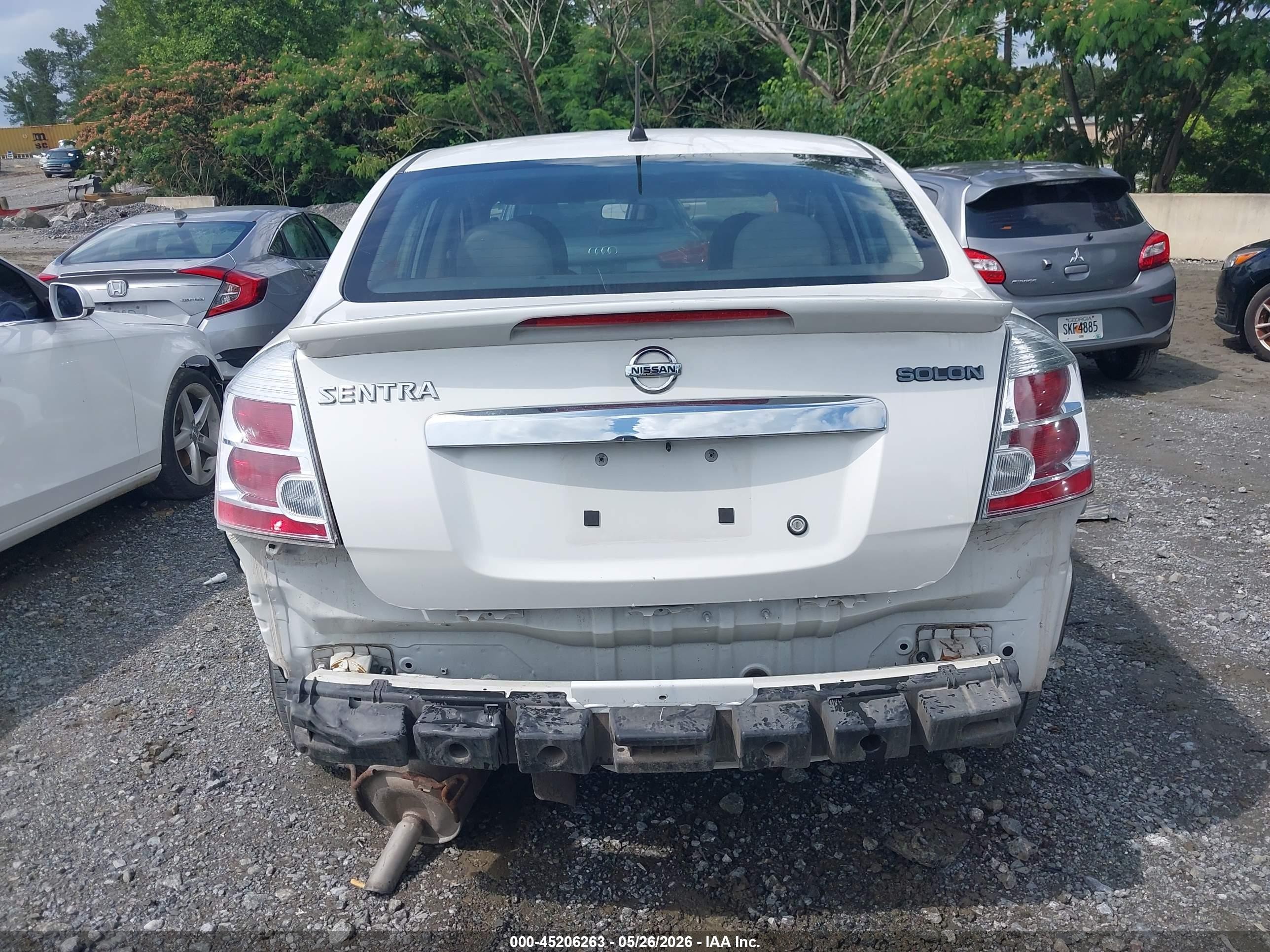2011 Nissan Sentra 2.0 White vin: 3N1AB6AP7BL620446